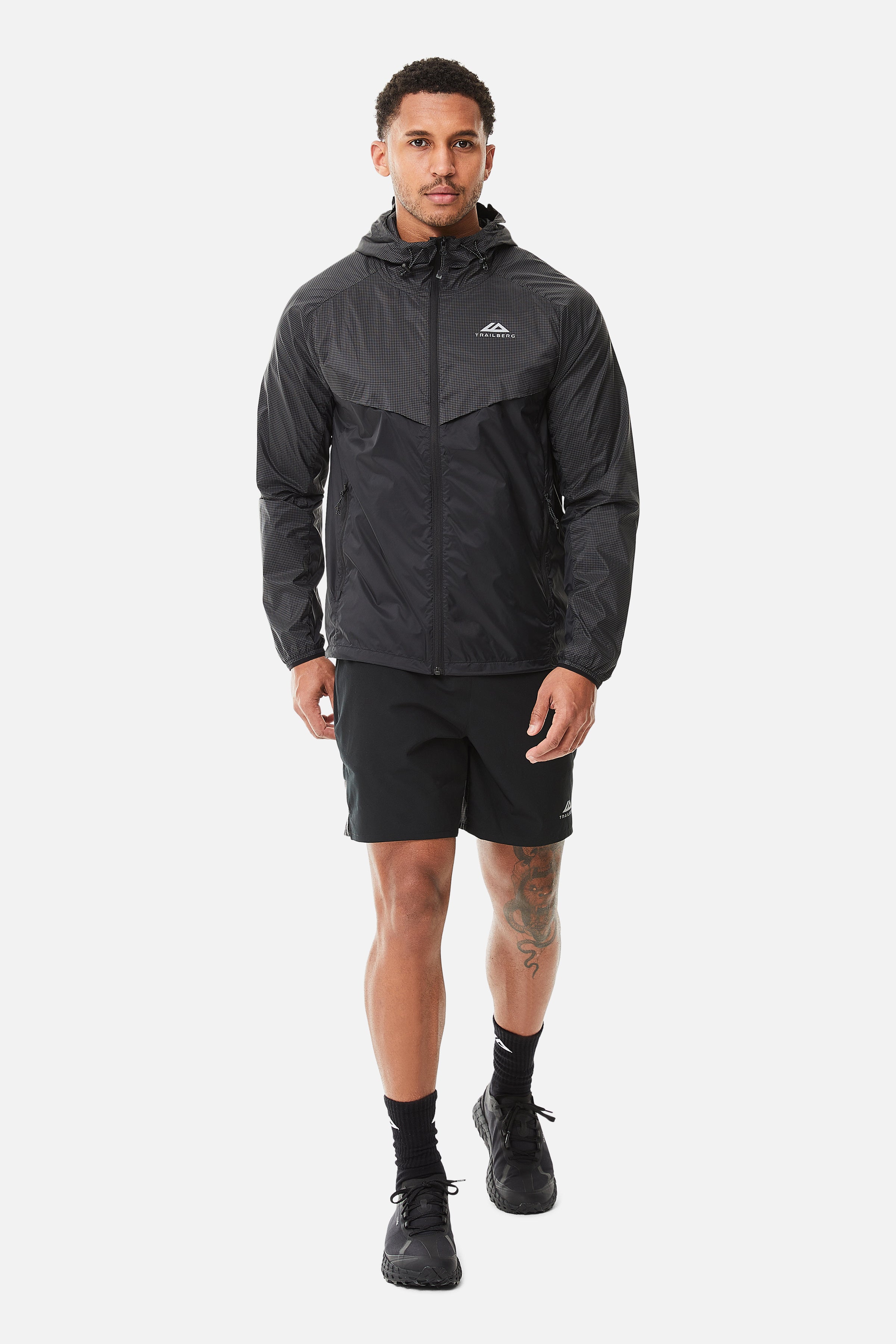 Trailberg Rapid Grid Black Set - Jacket / Short