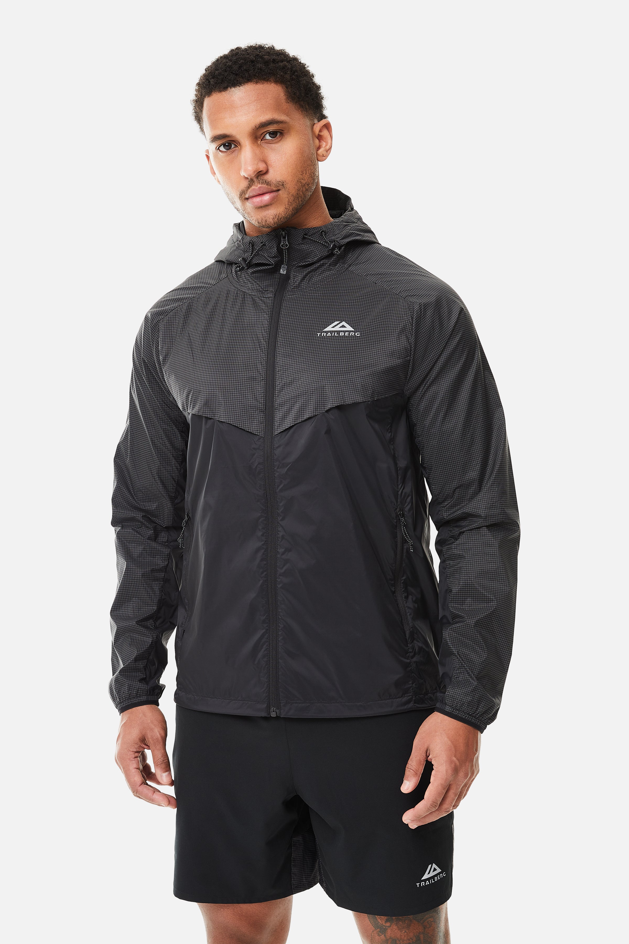 Trailberg Rapid Grid Black Set - Jacket / Short