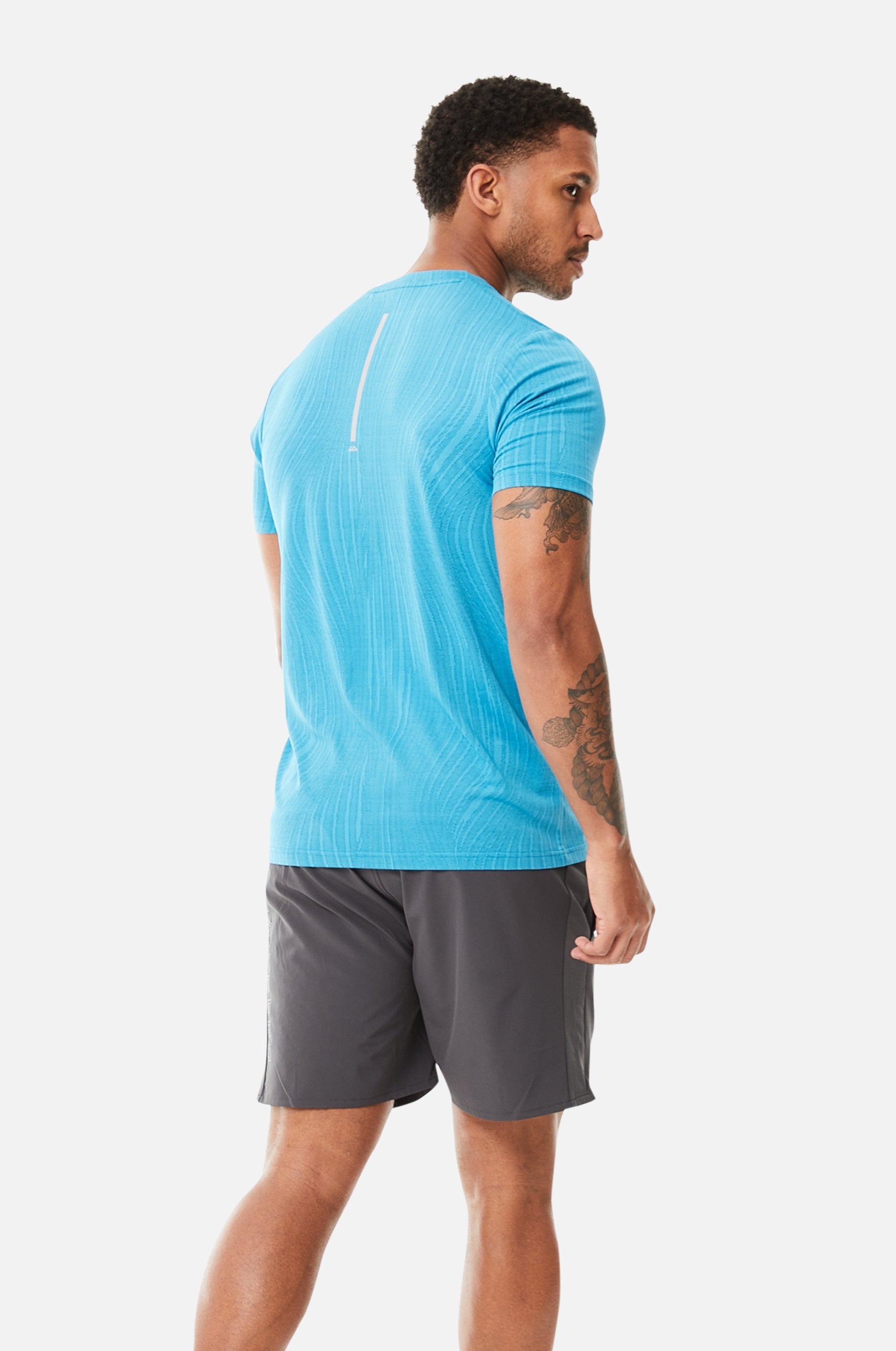 Trailberg Vertex Jacquard T Shirt - Atomic Blue