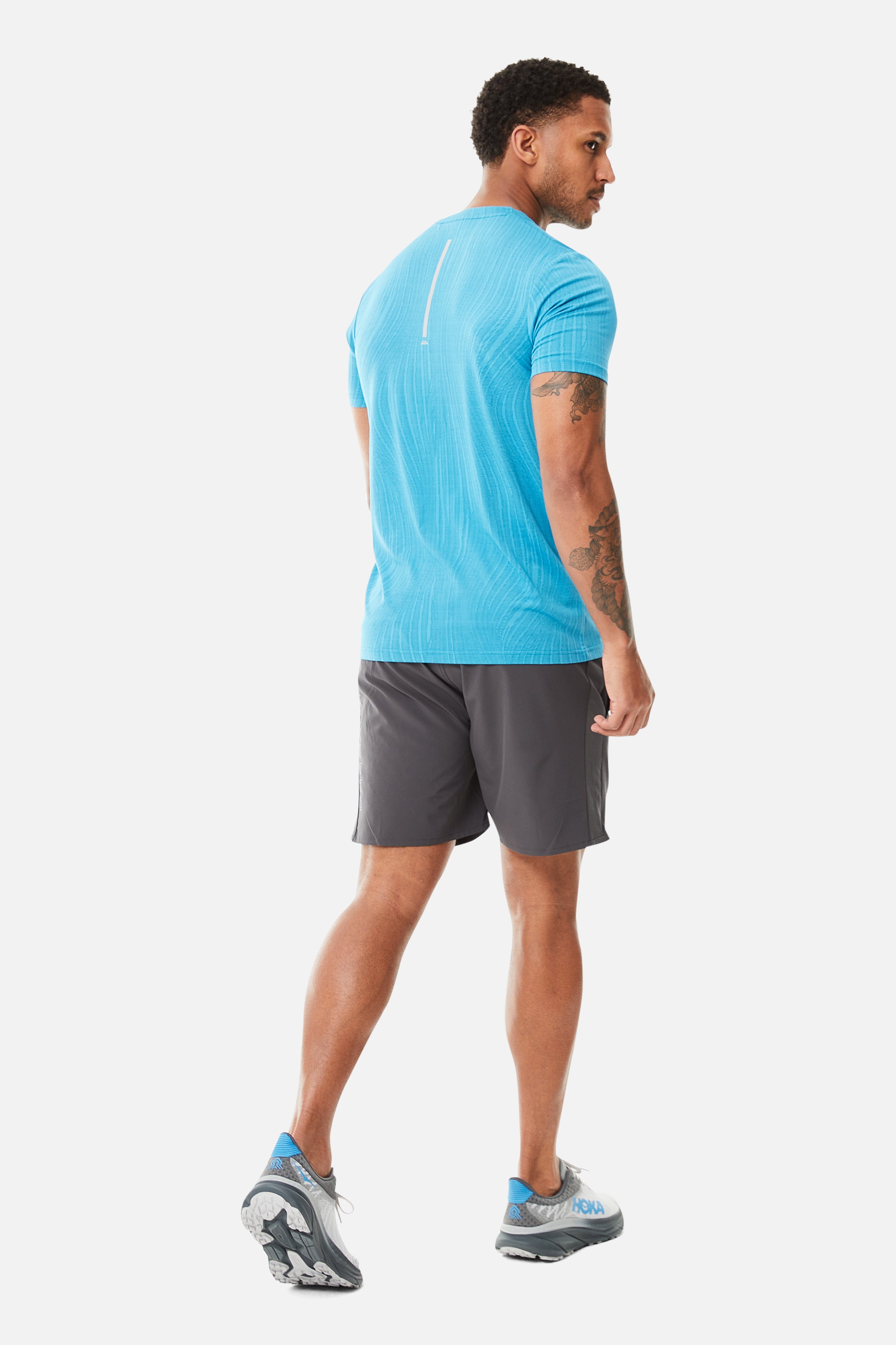 Trailberg Vertex Jacquard Atomic Blue Set - T Shirt / Short