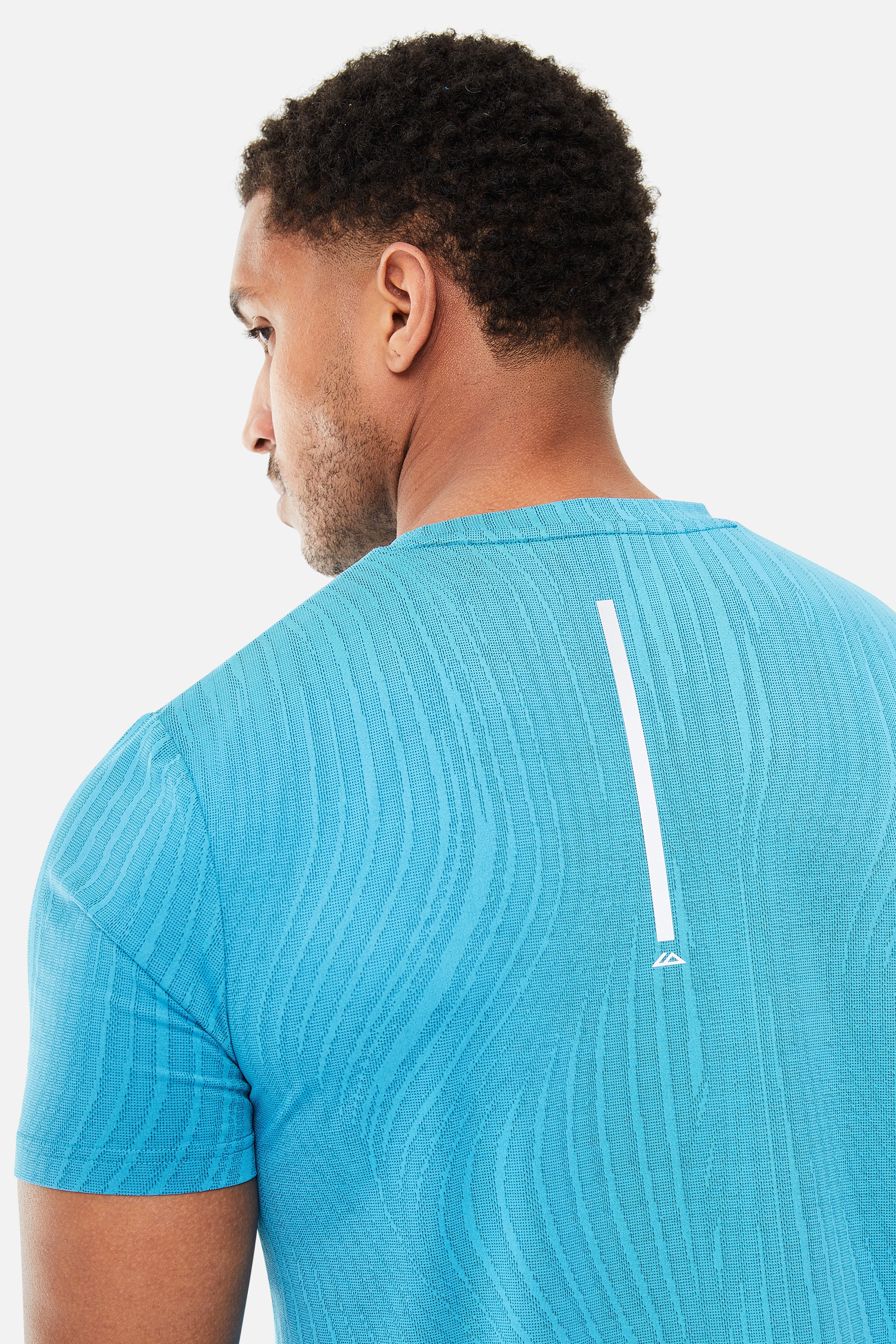 Trailberg Vertex Jacquard T Shirt - Atomic Blue