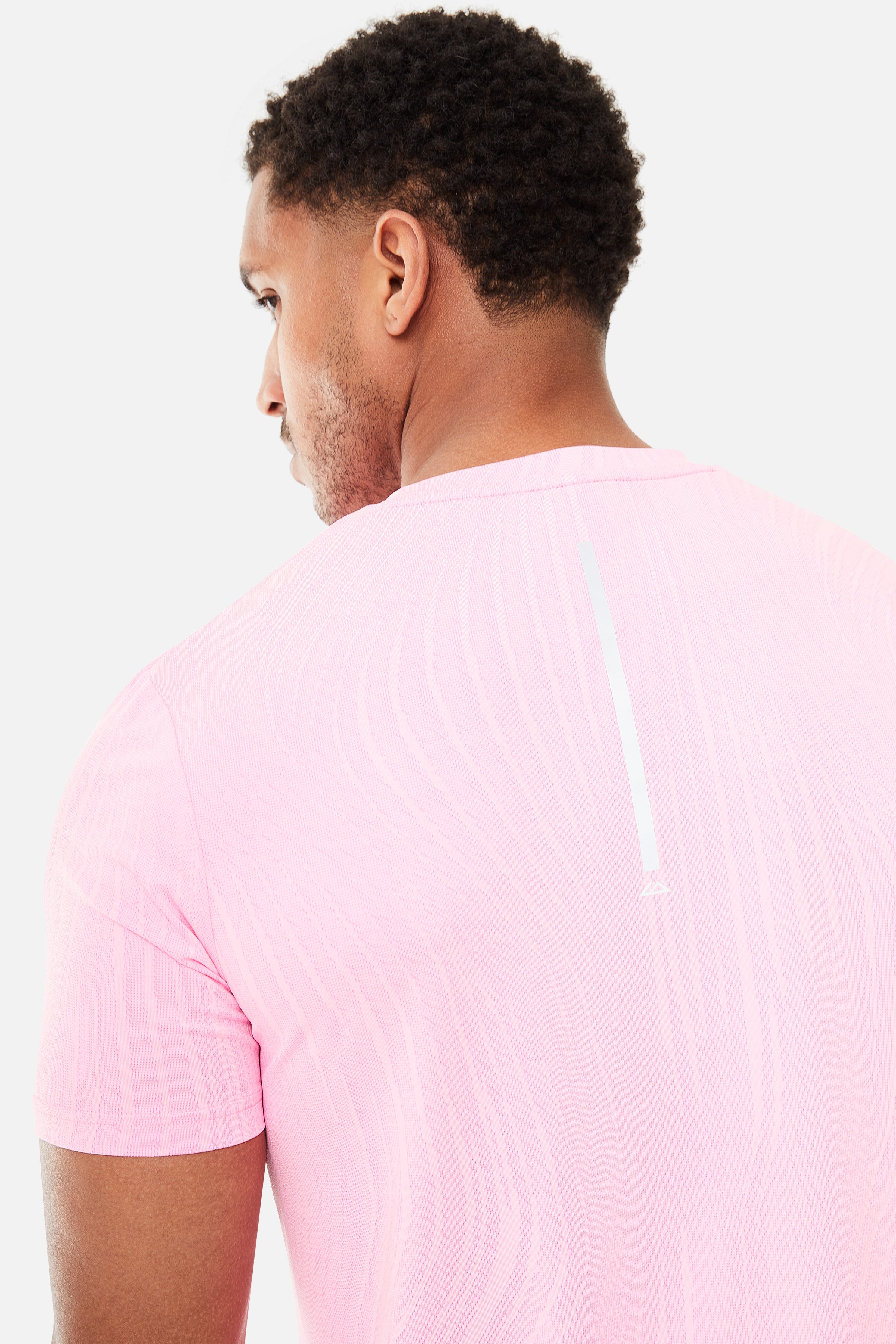 Trailberg Vertex Jacquard T Shirt - Pink