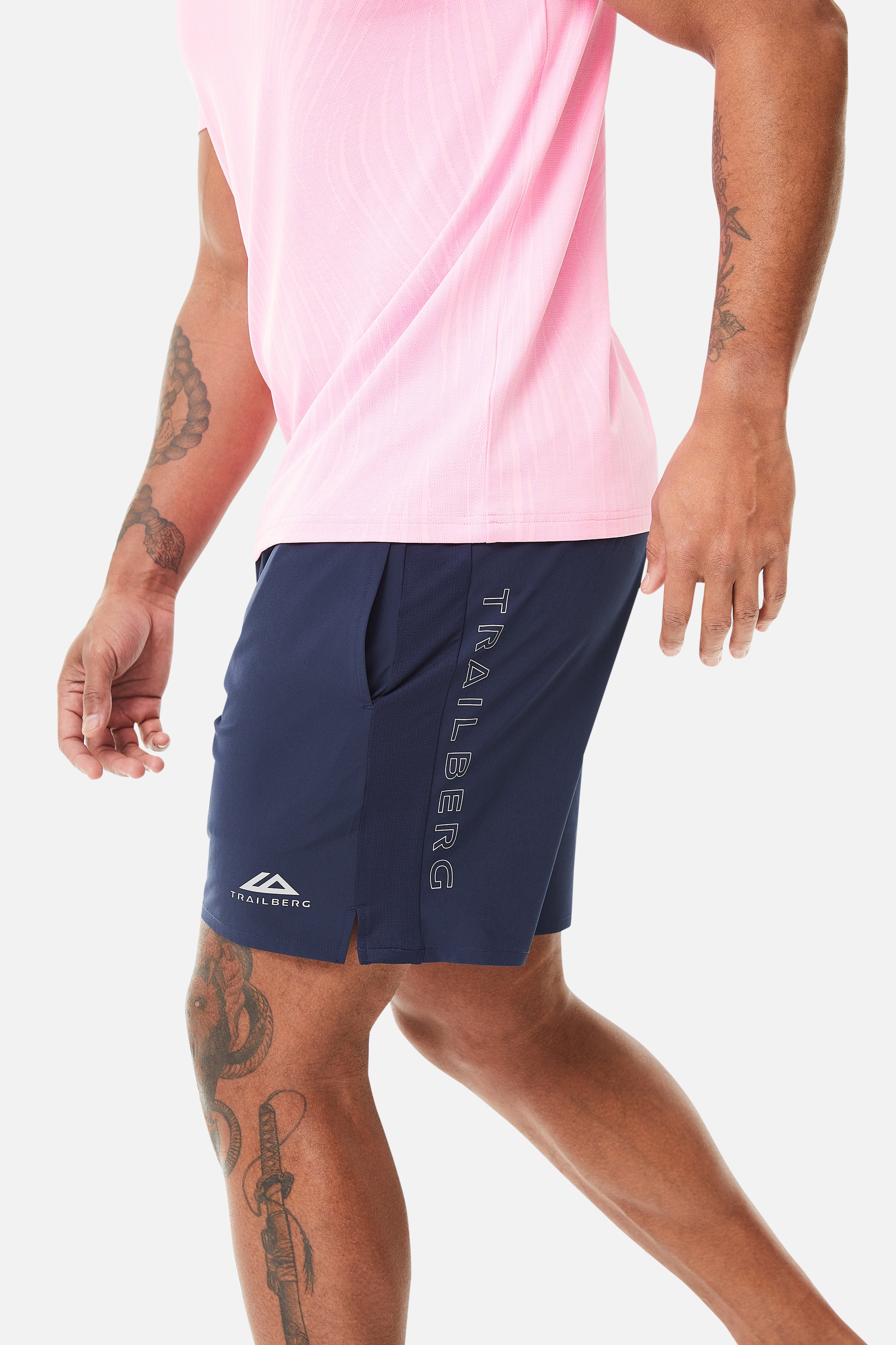 Trailberg Vertex Jacquard Pink Set - T Shirt / Short
