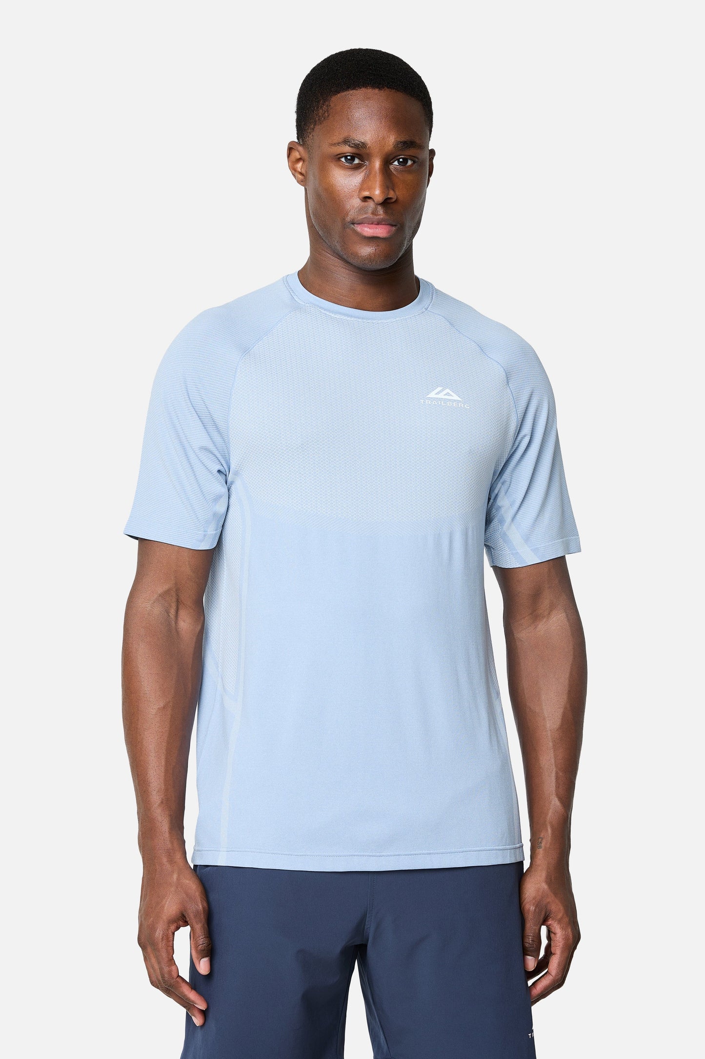 Trailberg Fusion Seamless T Shirt - Dune Blue from DripModa