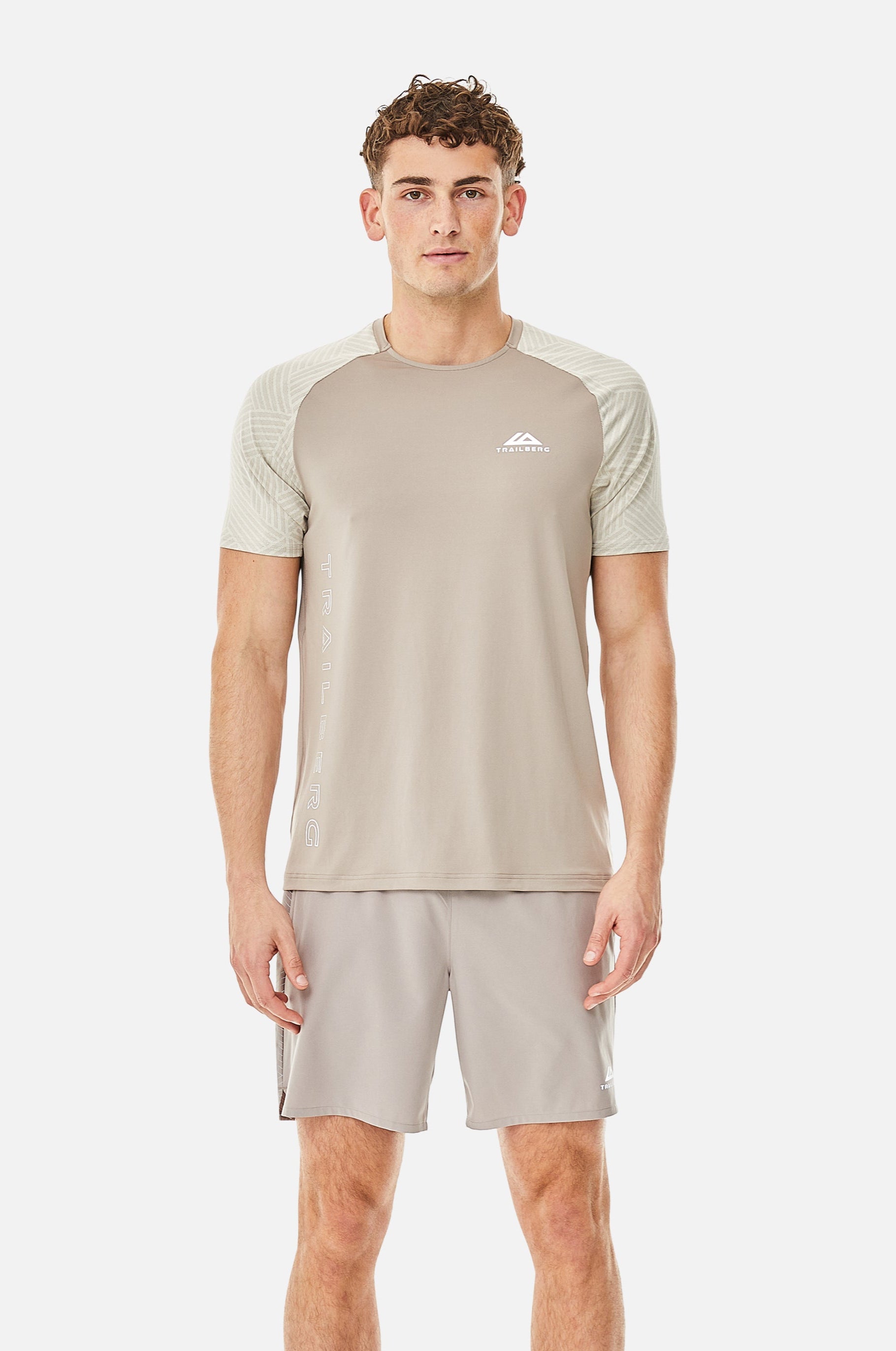 Trailberg Axis Jacquard T Shirt - Moon Rock