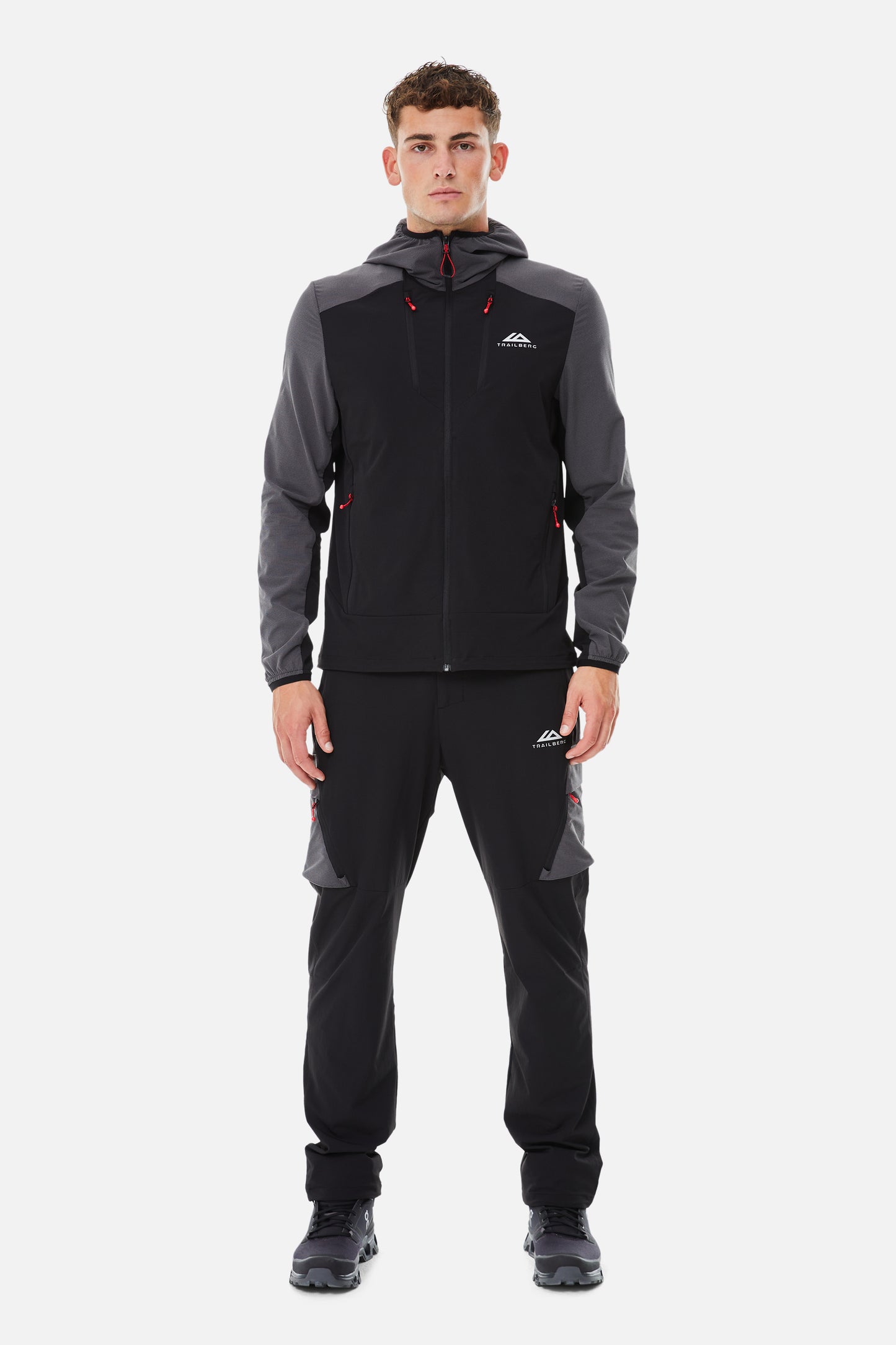 Trailberg Black / Grey Faltenjura Tracksuit - Jacket / Pant from DripModa