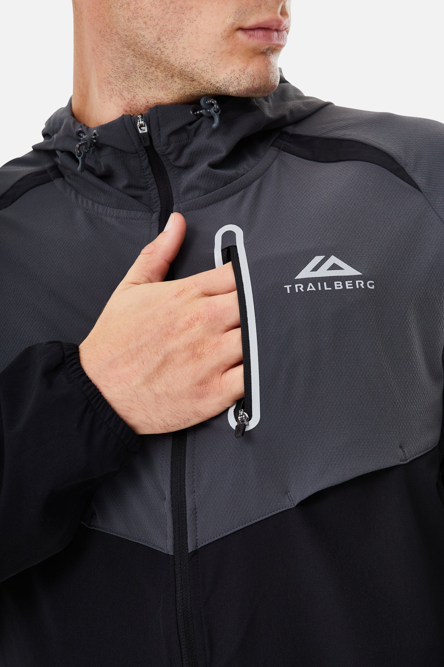 Trailberg AW25 Cloud Jacket - Black / Volcano Grey from DripModa