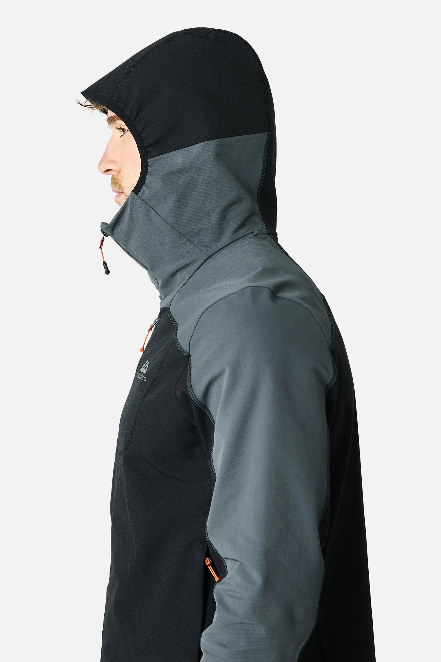 Trailberg Caldera Grid Fleece Jacket - Black / Volcano