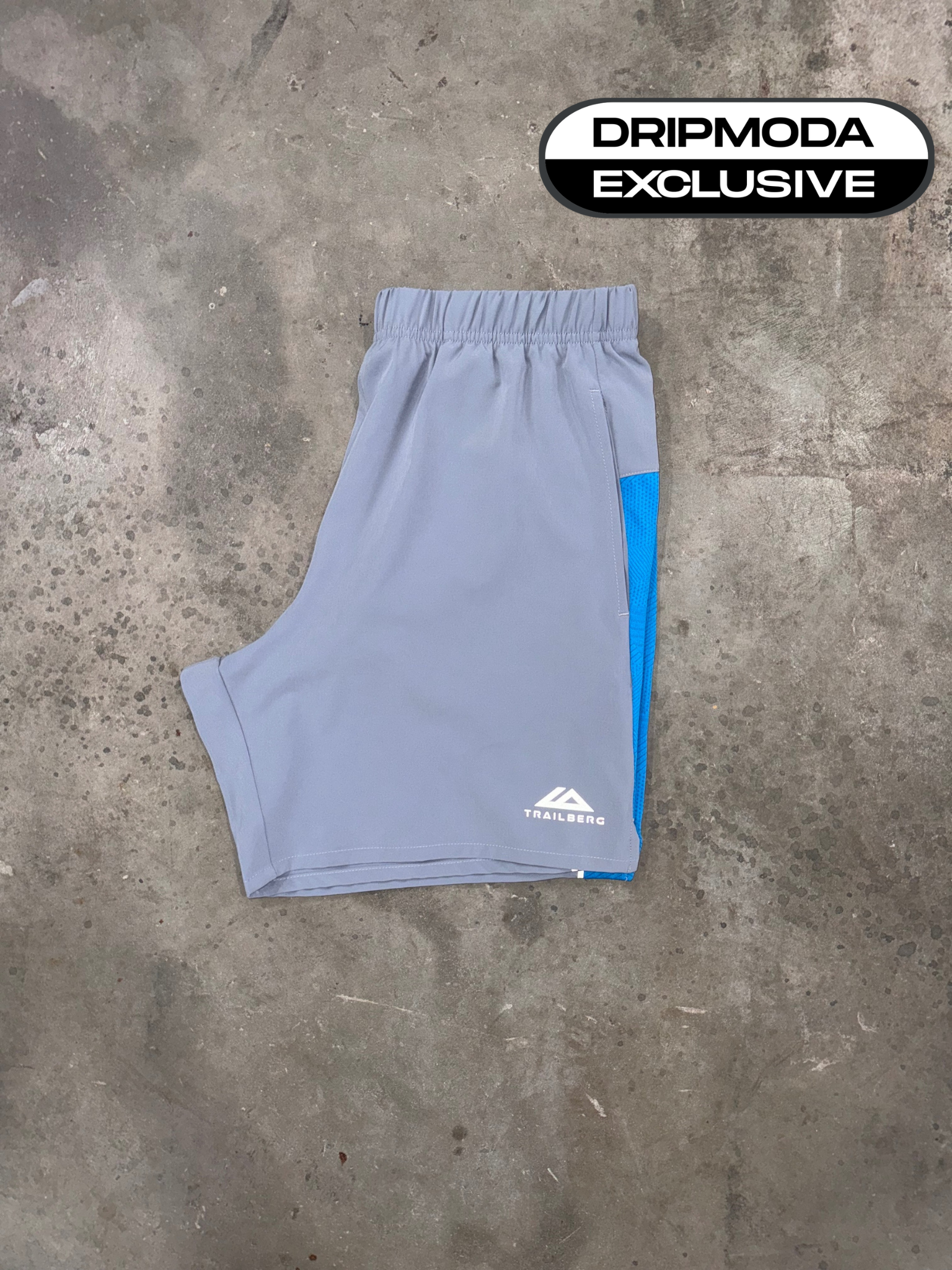 Trailberg Dimension Short - Grey / Atomic Blue