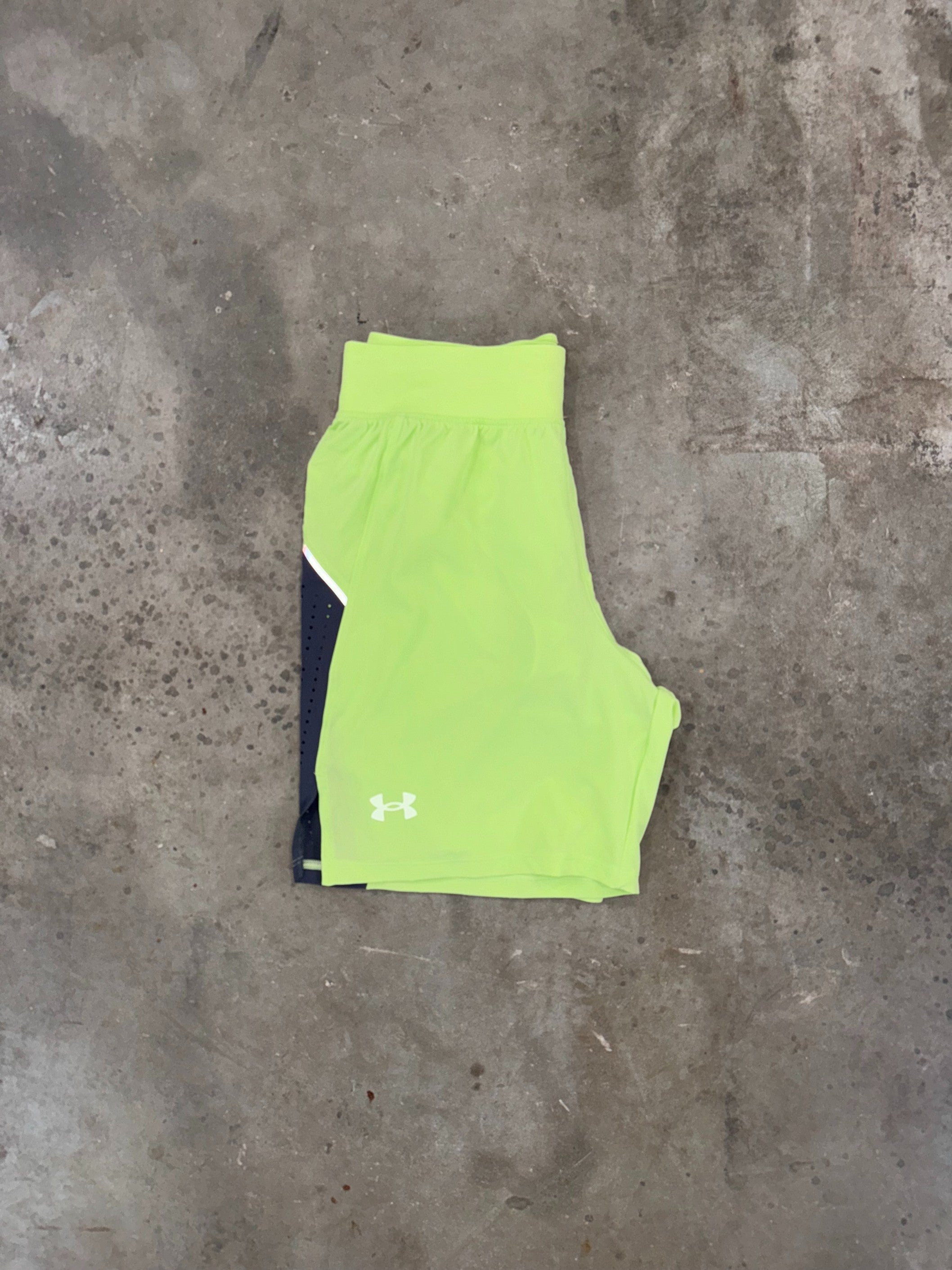 Under Armour Elite Launch Short - Grey / Morph Green