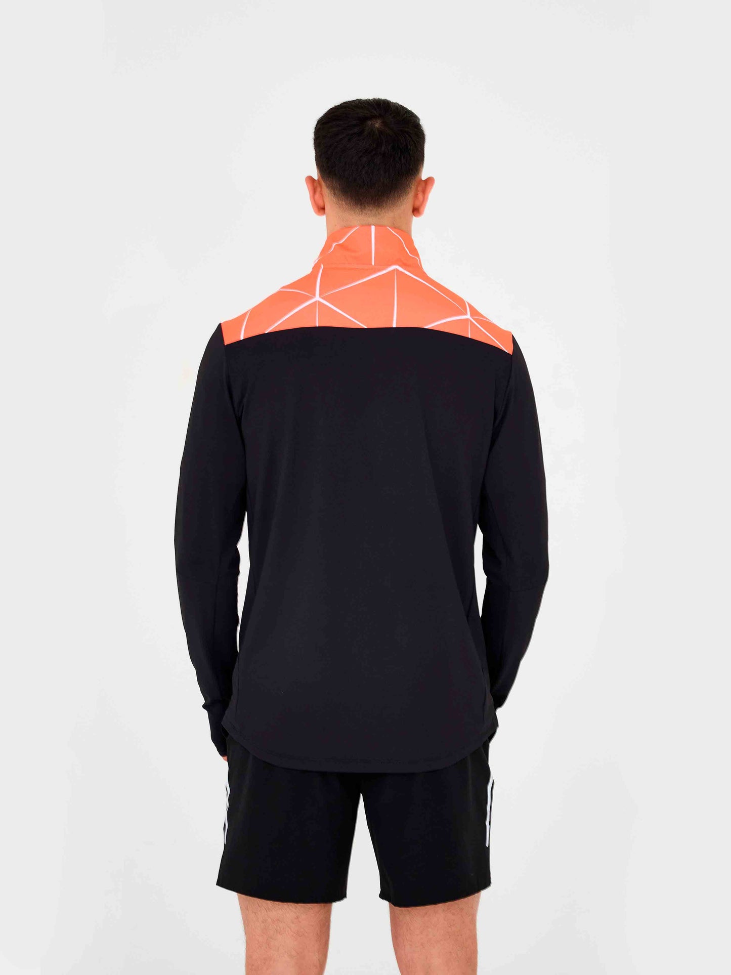 DripModa Precision Quarter Zip - Black / Orange from DripModa