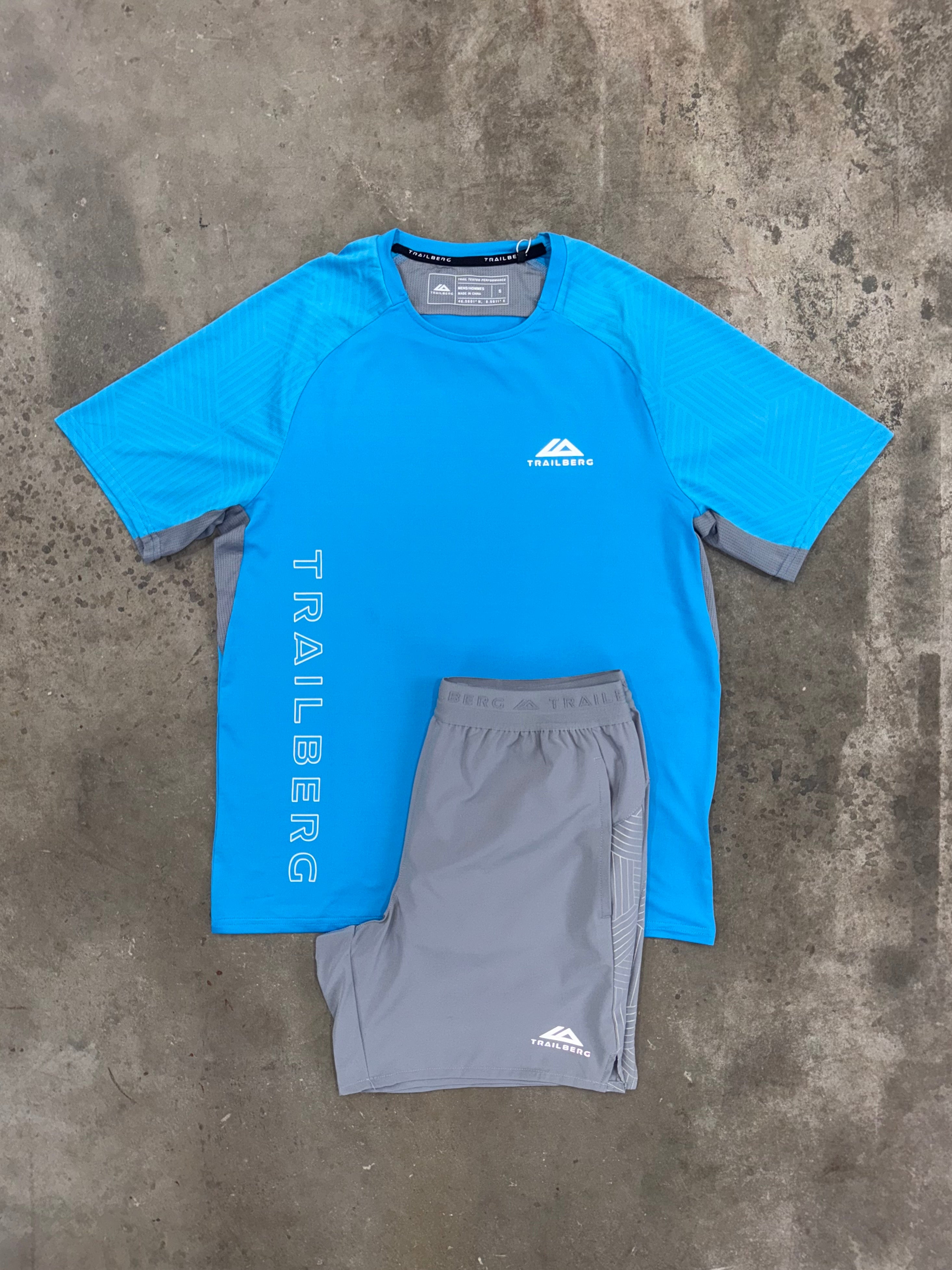 Trailberg Axis Atomic Blue Set - T Shirt / Short