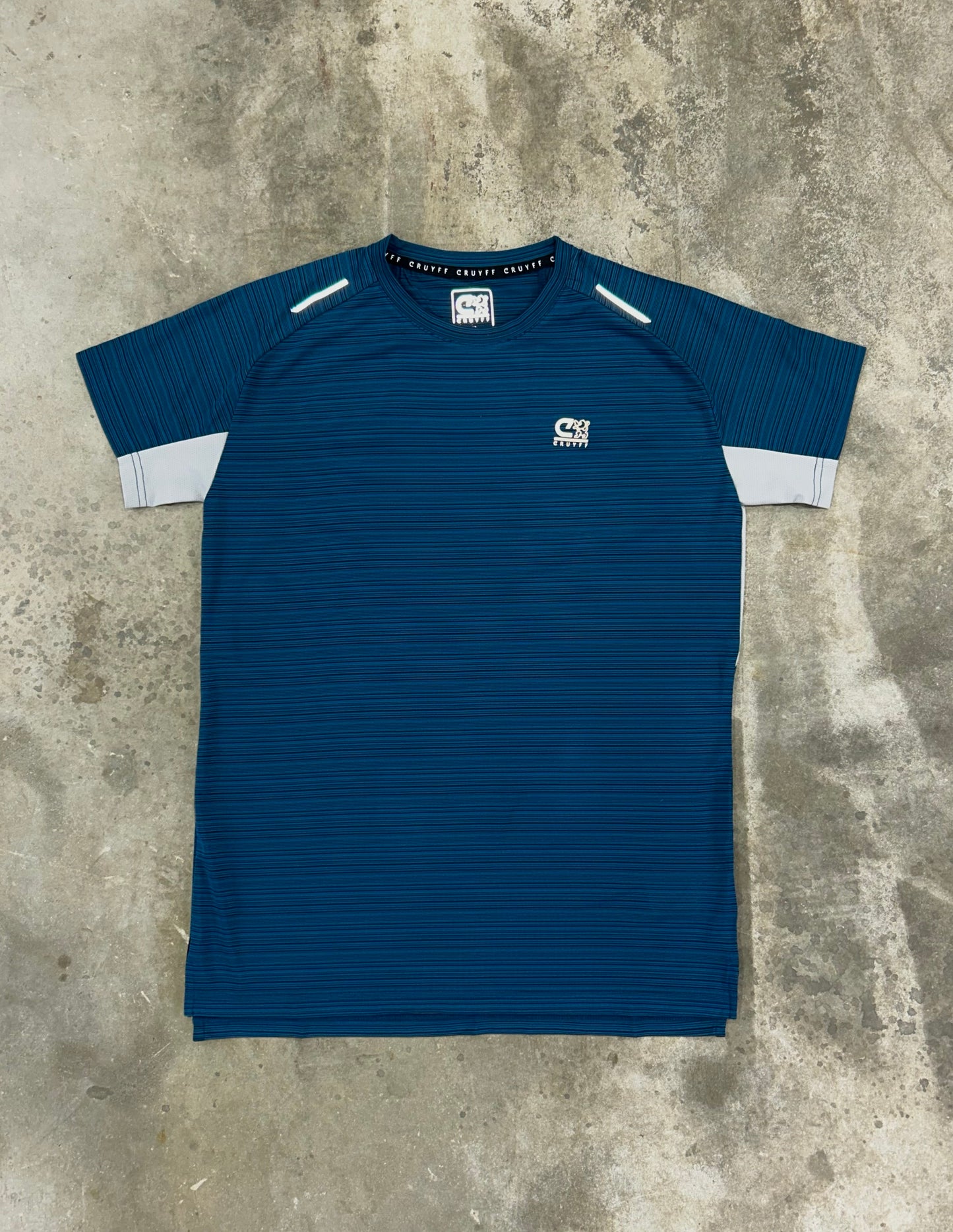 Cruyff Junior Degrees Teal Set - T Shirt / Short