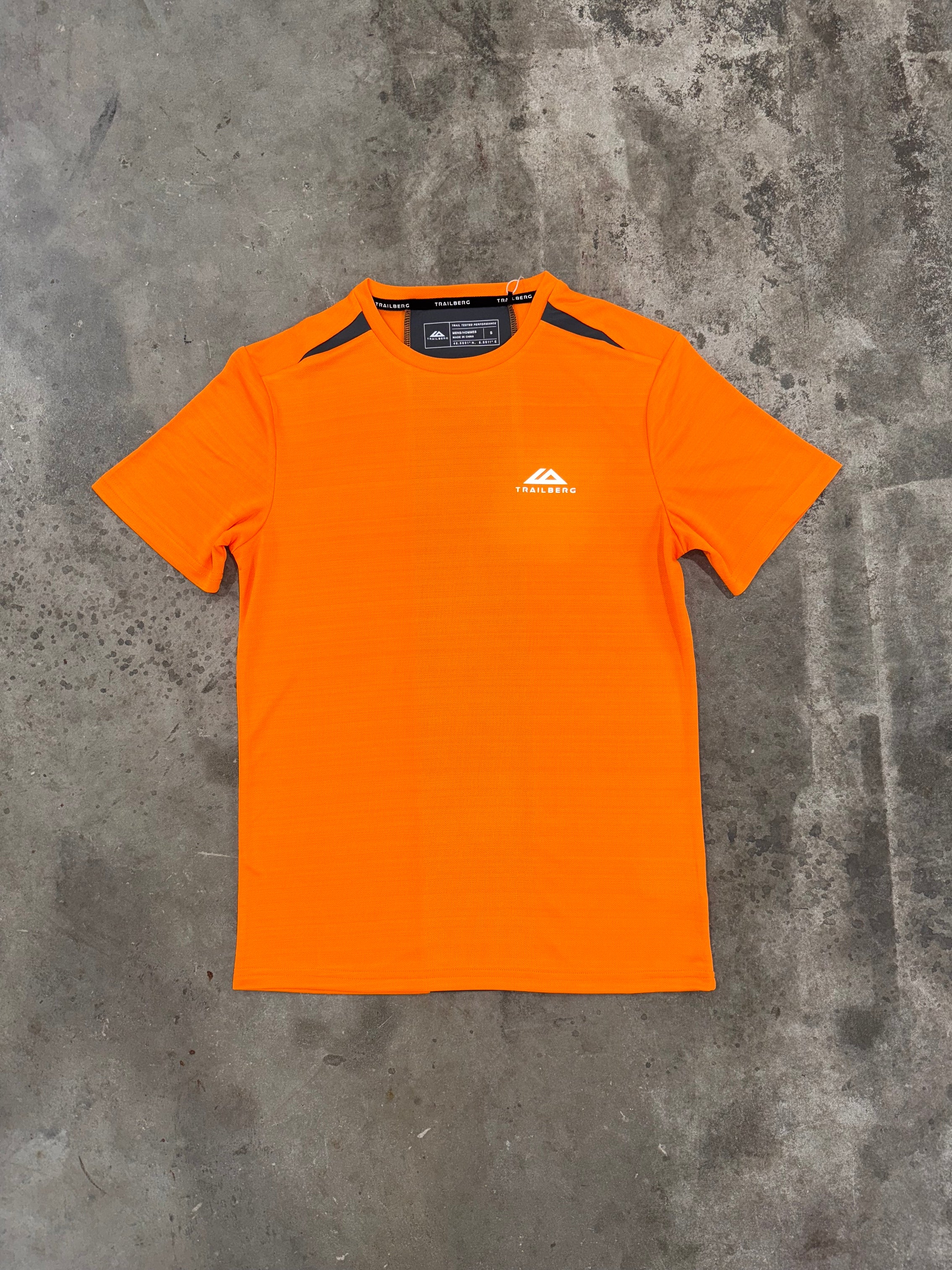 Trailberg Cloud SS25 T Shirt - Orange / Irongate