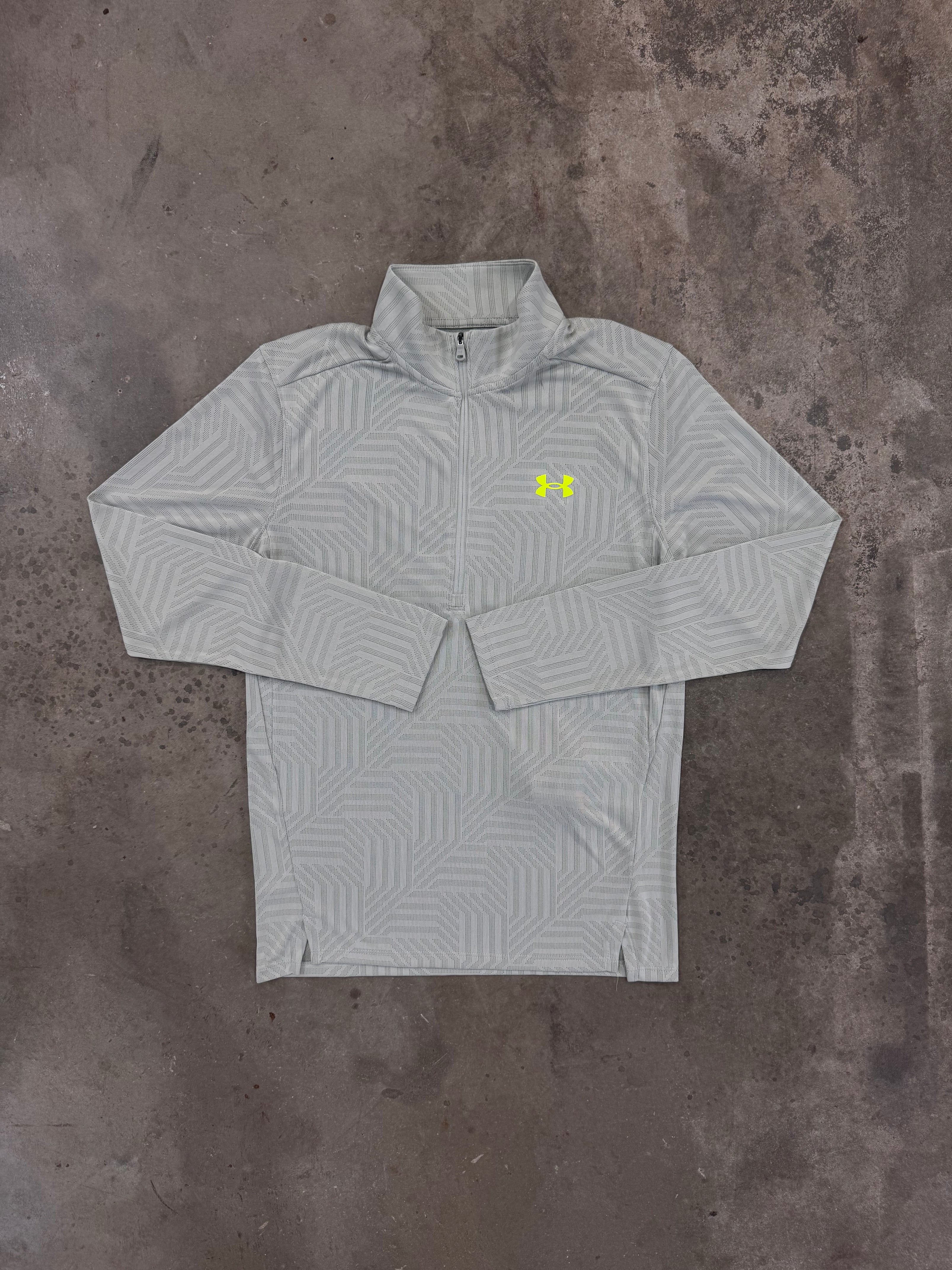 Under Armour Vent Geotessa Quarter Zip - Hydro Green / Yellow