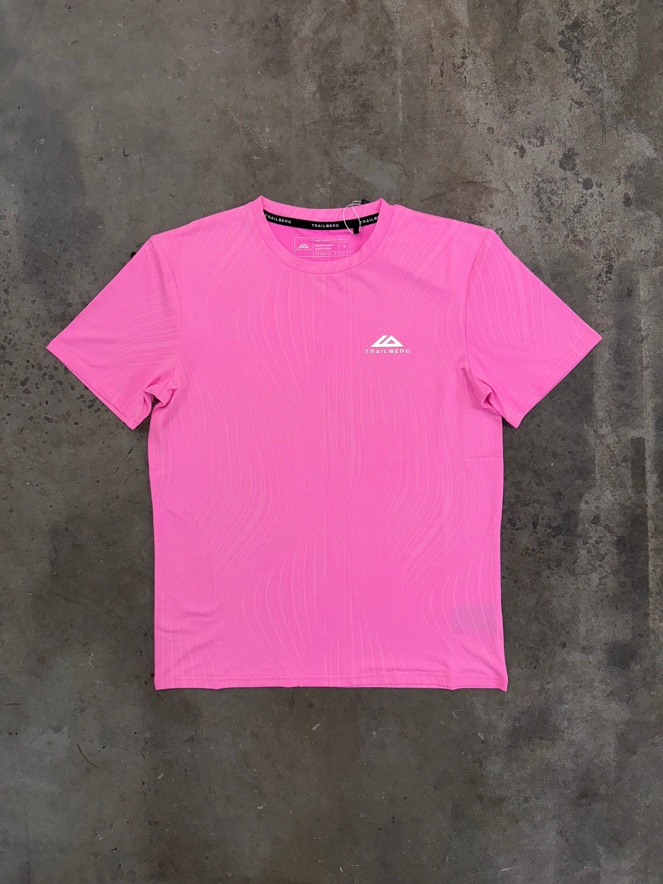 Trailberg Vertex Jacquard T Shirt - Pink