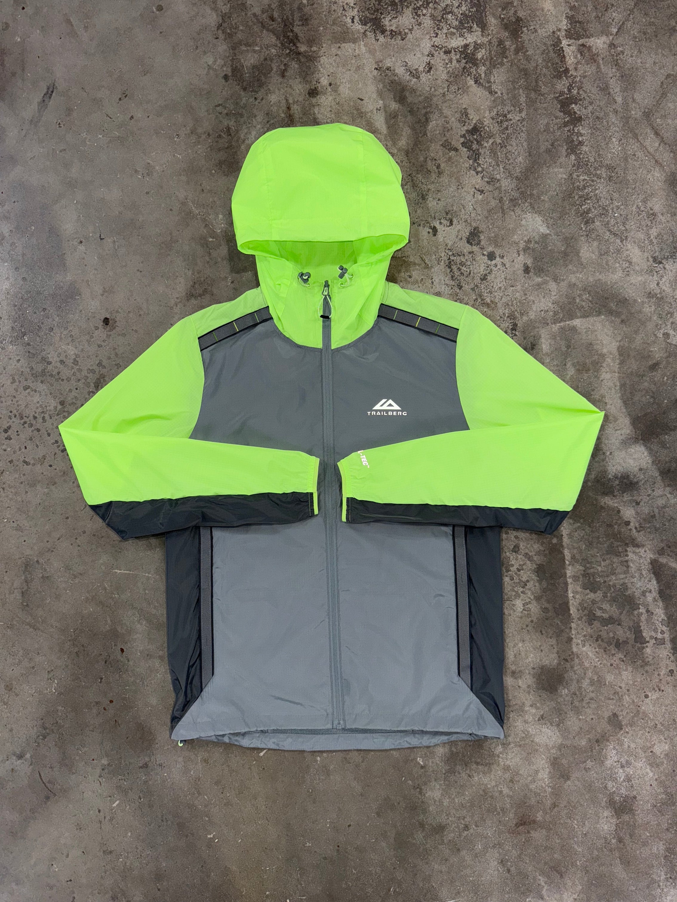 Trailberg Triathlon Jacket - Monument / Neon Lime