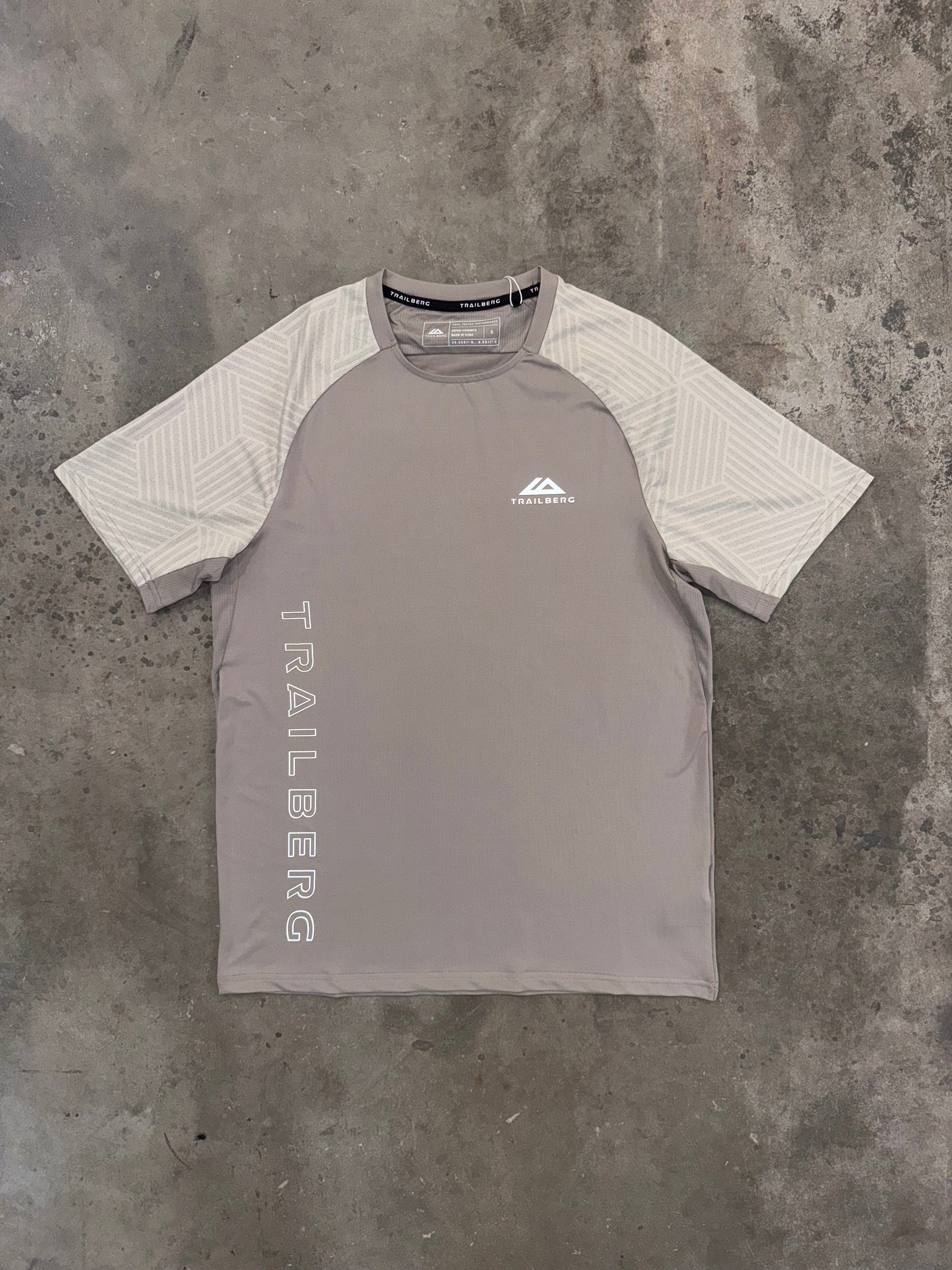 Trailberg Axis Jacquard T Shirt - Moon Rock