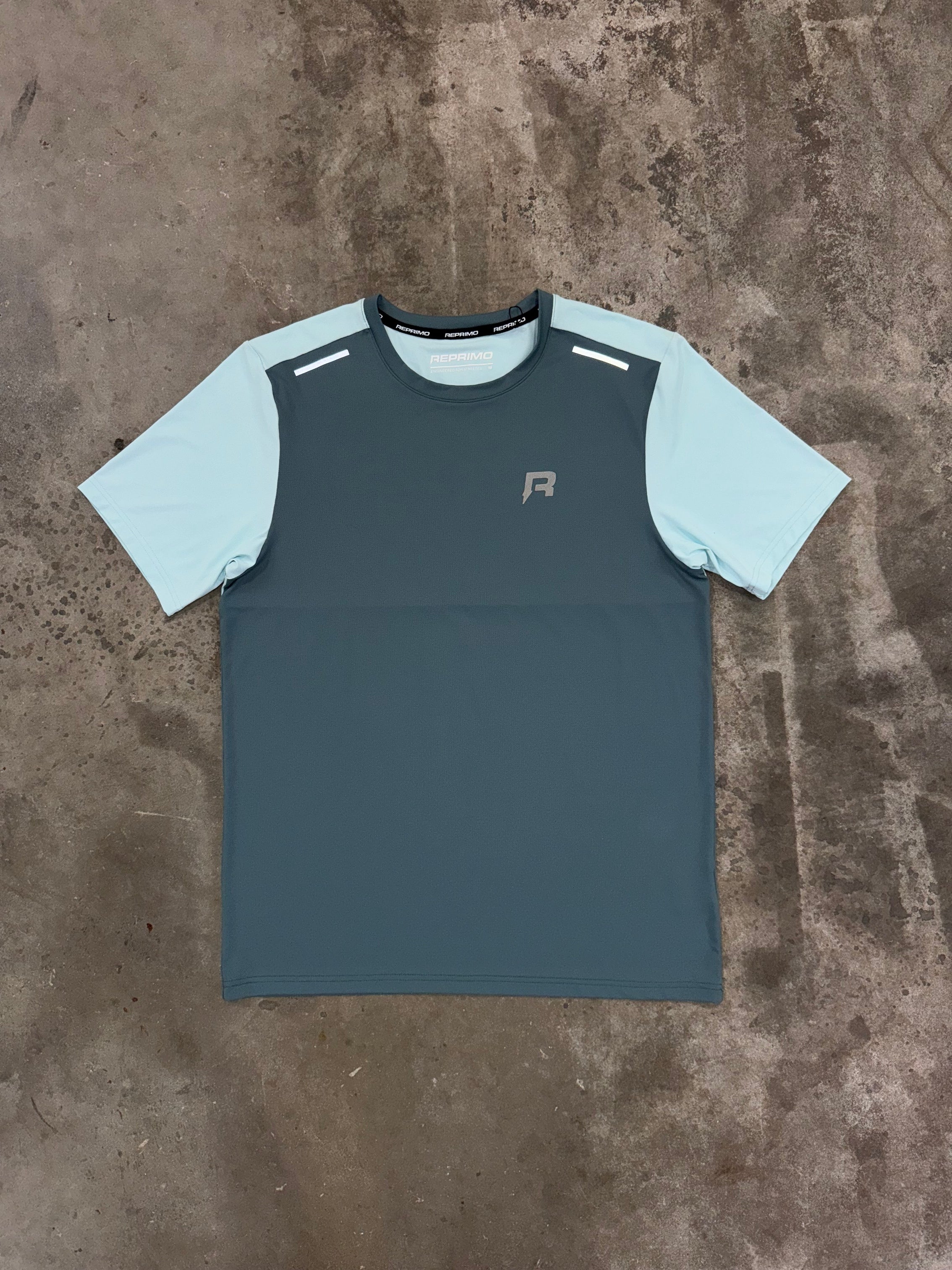 Reprimo Flight T Shirt - Forest Green / Mint