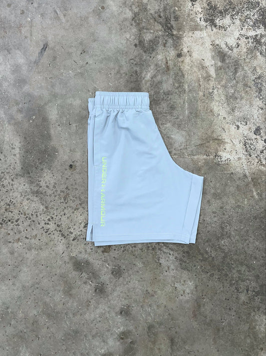 Under Armour Wordmark Short - Grey / Lime