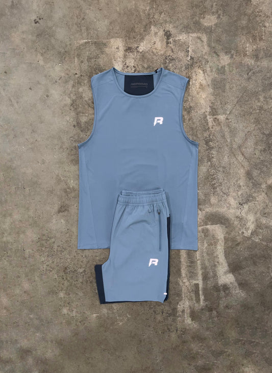 Reprimo Clima Dusty Blue Set - Vest Top / Short
