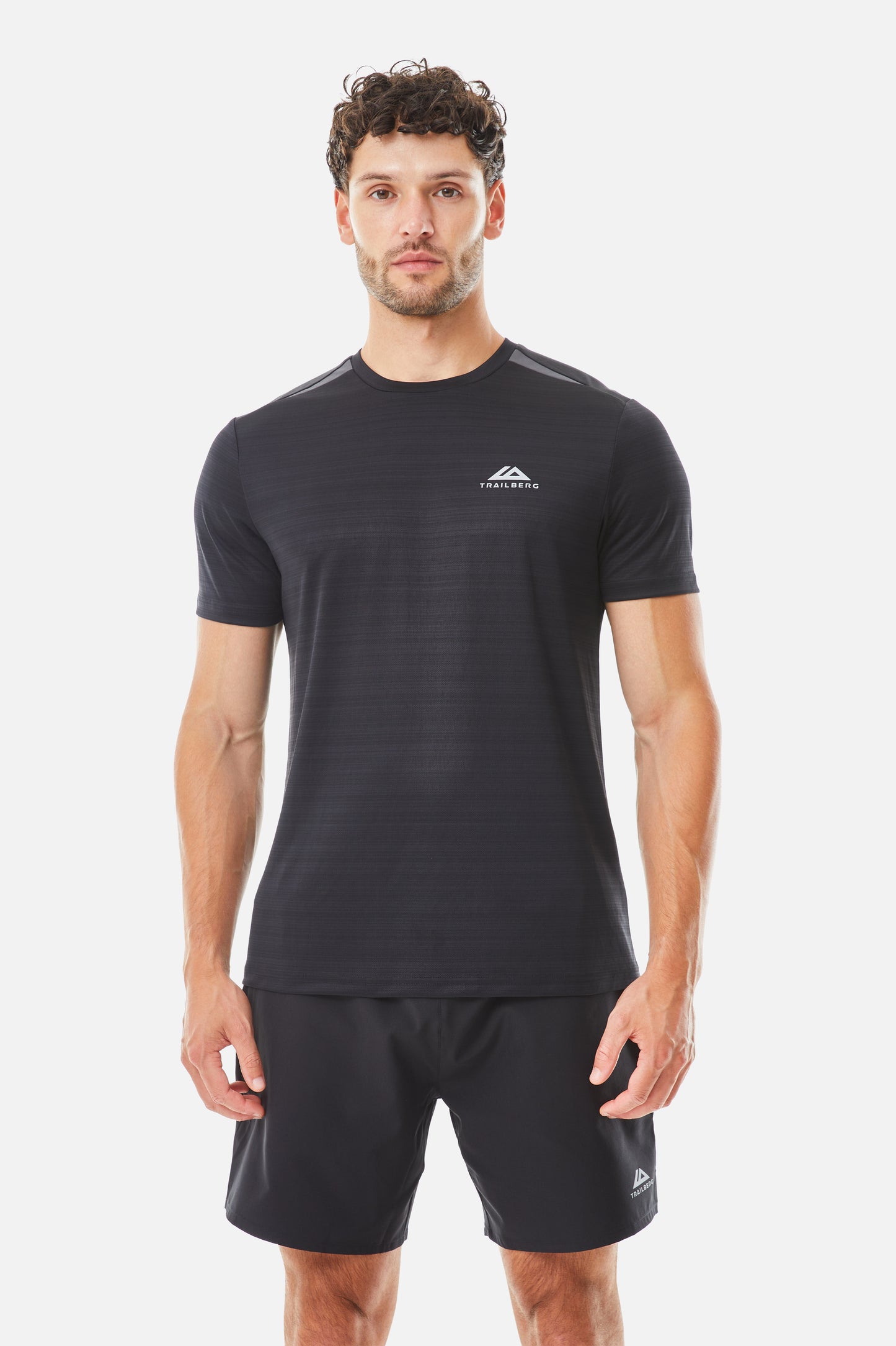 Trailberg AW25 Cloud T Shirt - Black / Volcano Grey