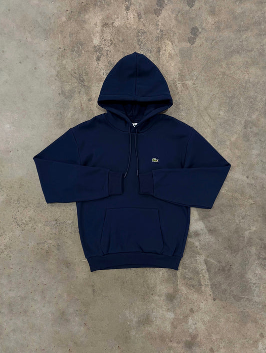 Lacoste Fleece Hoodie - Navy Blue from DripModa