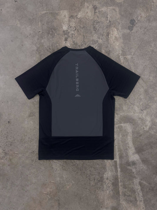 Trailberg SS26 Cloud T Shirt - Black / Volcano Grey