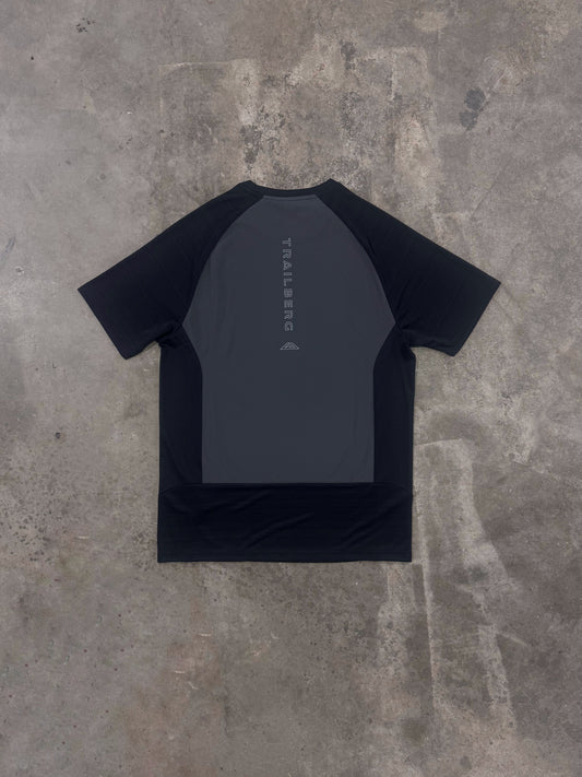 Trailberg SS26 Cloud T Shirt - Black / Volcano Grey