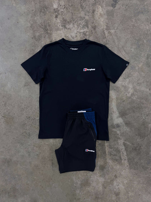 Berghaus FB Logo Black Set - T Shirt / Short