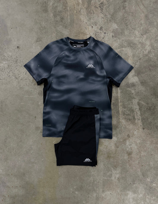 Trailberg Haze Black Set - T Shirt / Short