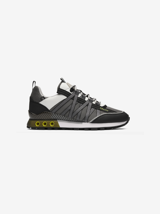 Cruyff Fearia Hex Tech Trainer - White / Fluo Yellow
