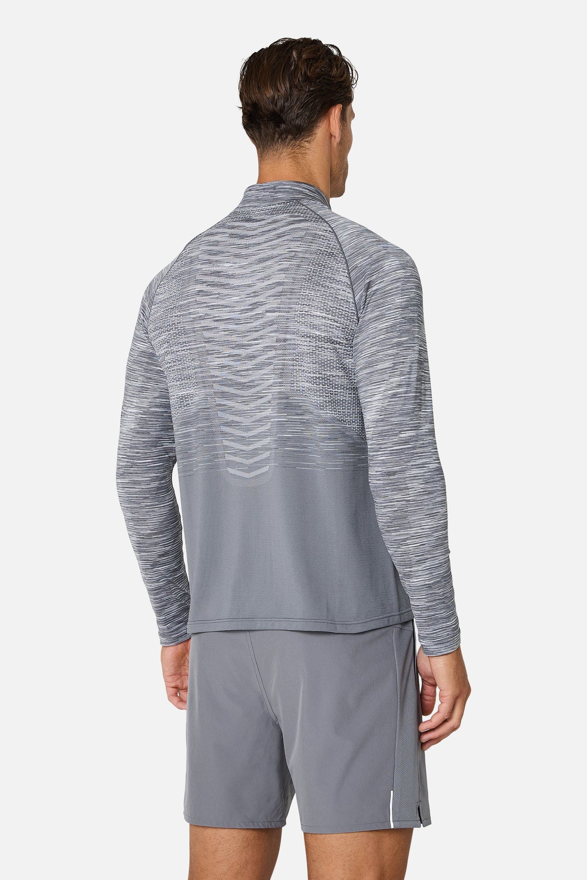 Trailberg Arc Grey Seamless 3 Piece Set - Quarter Zip / T Shirt / Short