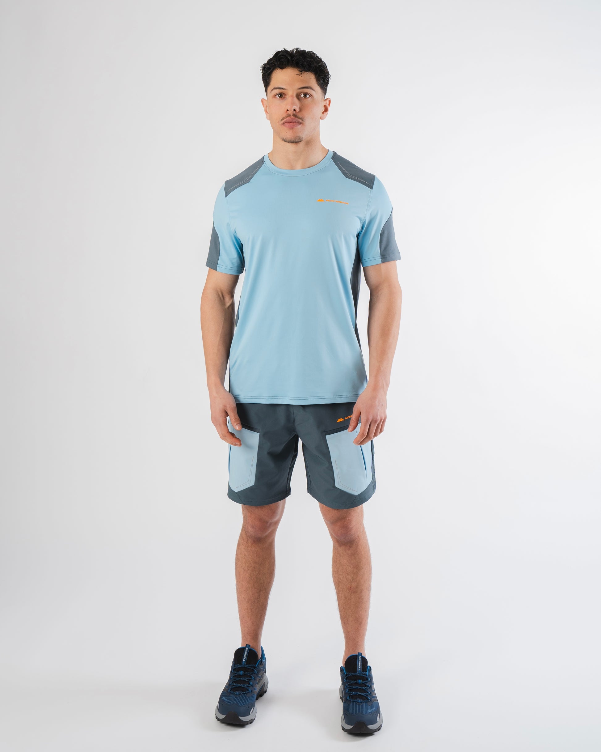 Monterrain Orbit Woven T Shirt - Twilight / Skybound Blue from DripModa