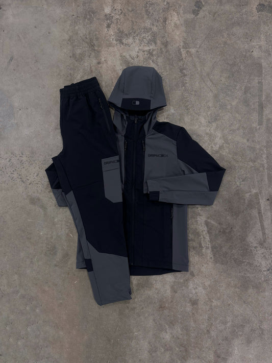 DripModa Trail Black Tracksuit - Jacket / Pant