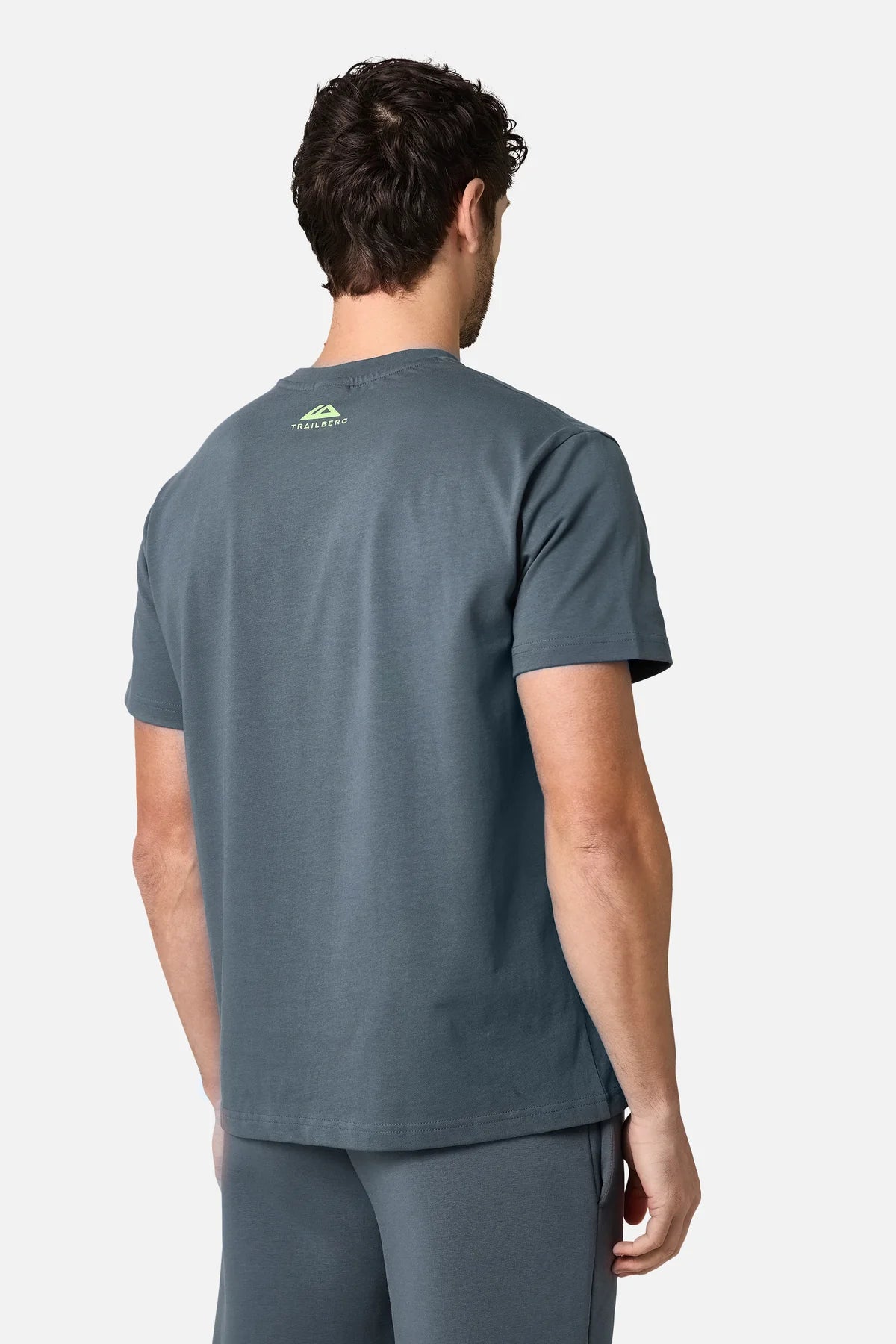 Trailberg Fraction Cotton T Shirt - Storm Grey from DripModa