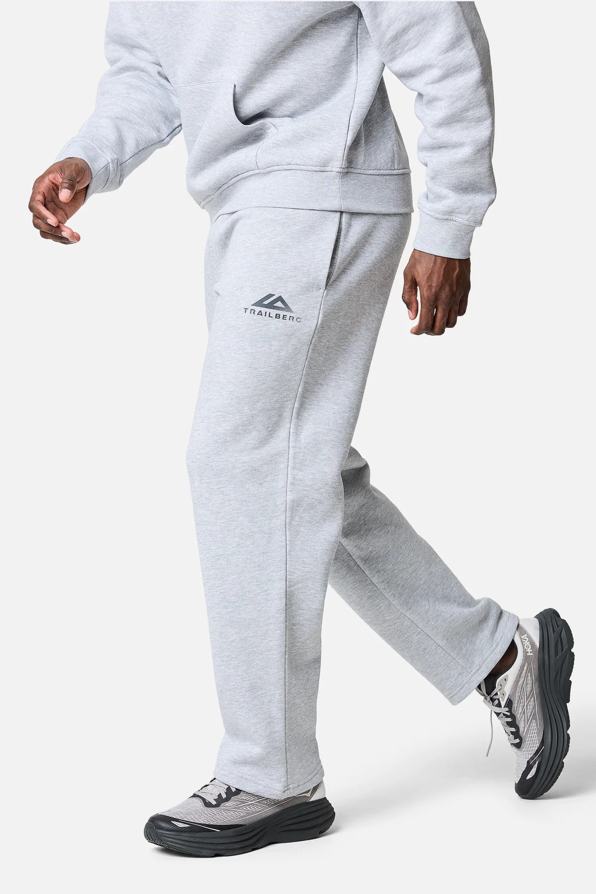Trailberg Fraction Straight Leg Jogger - Marl Grey