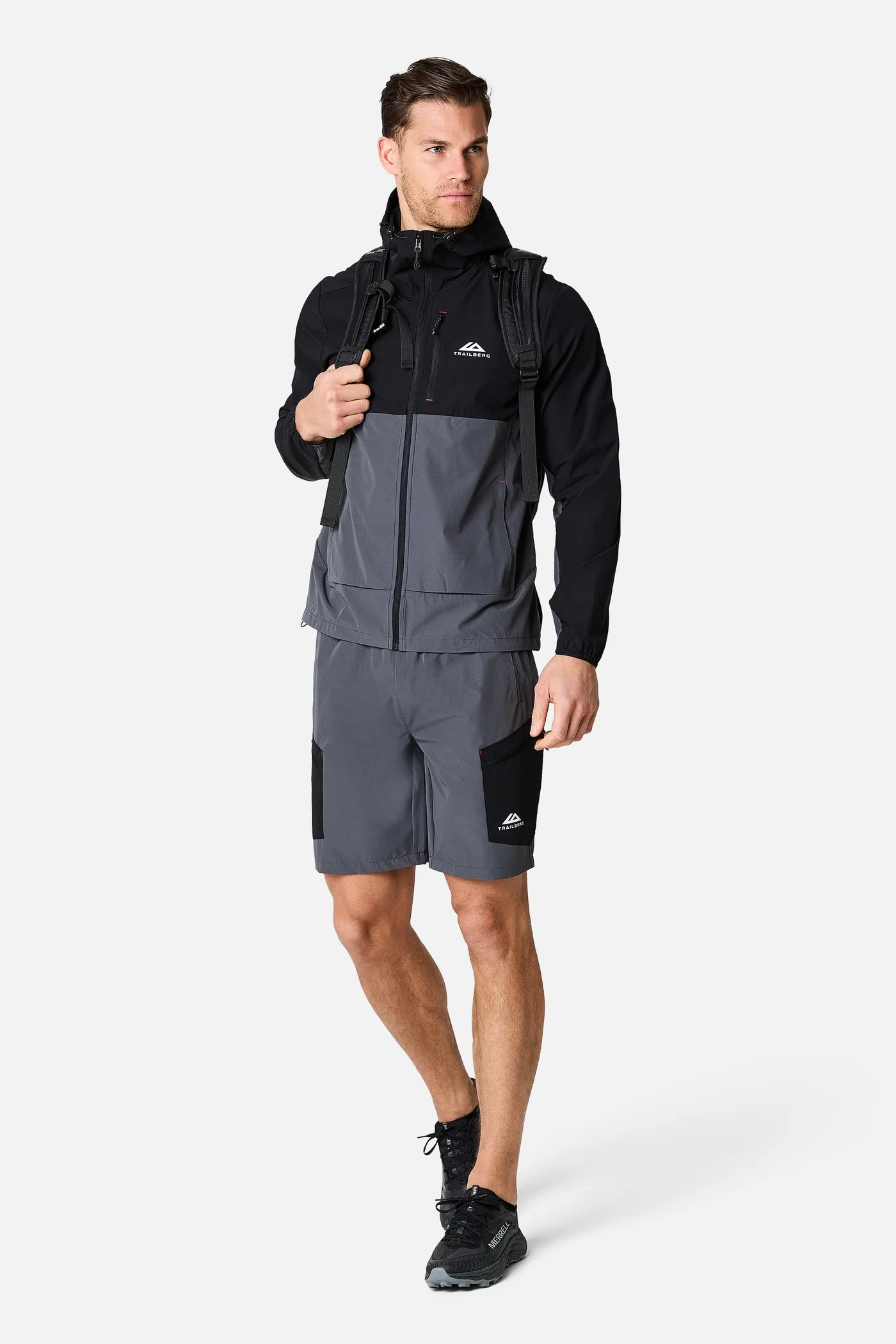 Trailberg Oberland Volcano Grey Set - Jacket / Short from DripModa