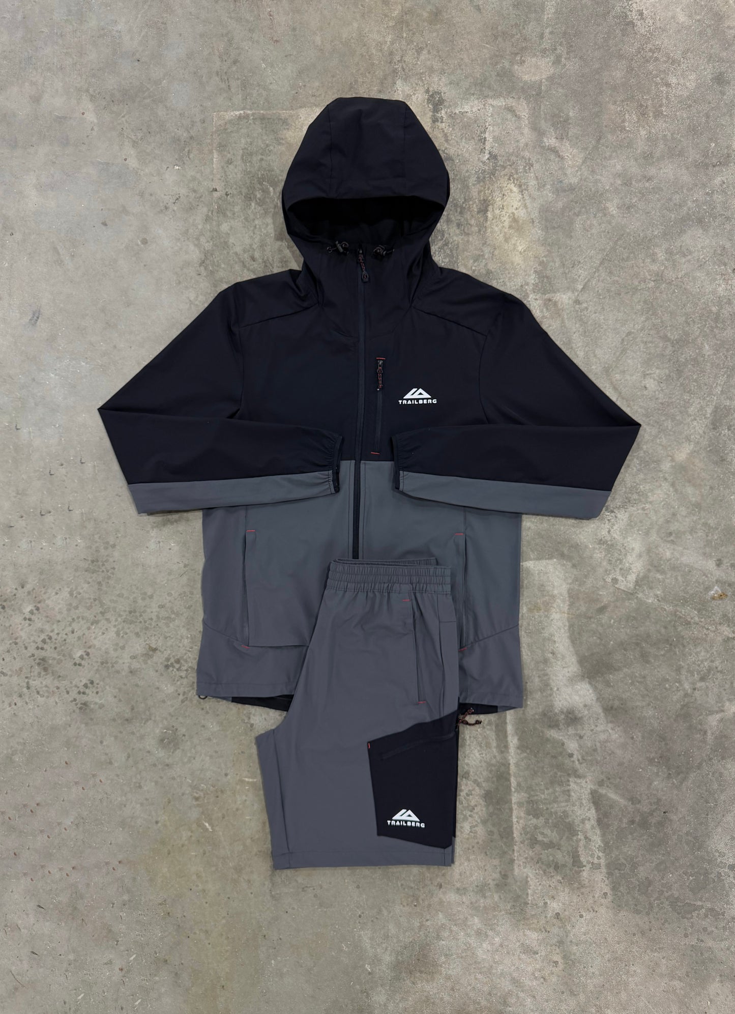 Trailberg Oberland Volcano Grey Set - Jacket / Short