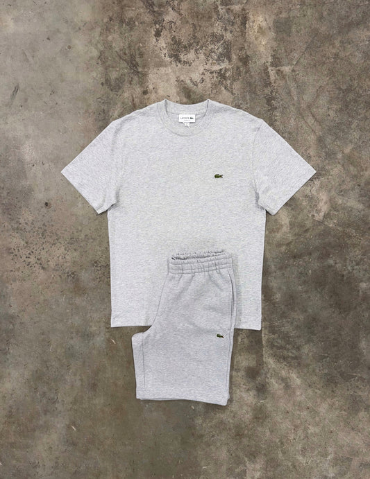 Lacoste Cotton Grey Set - T Shirt / Short