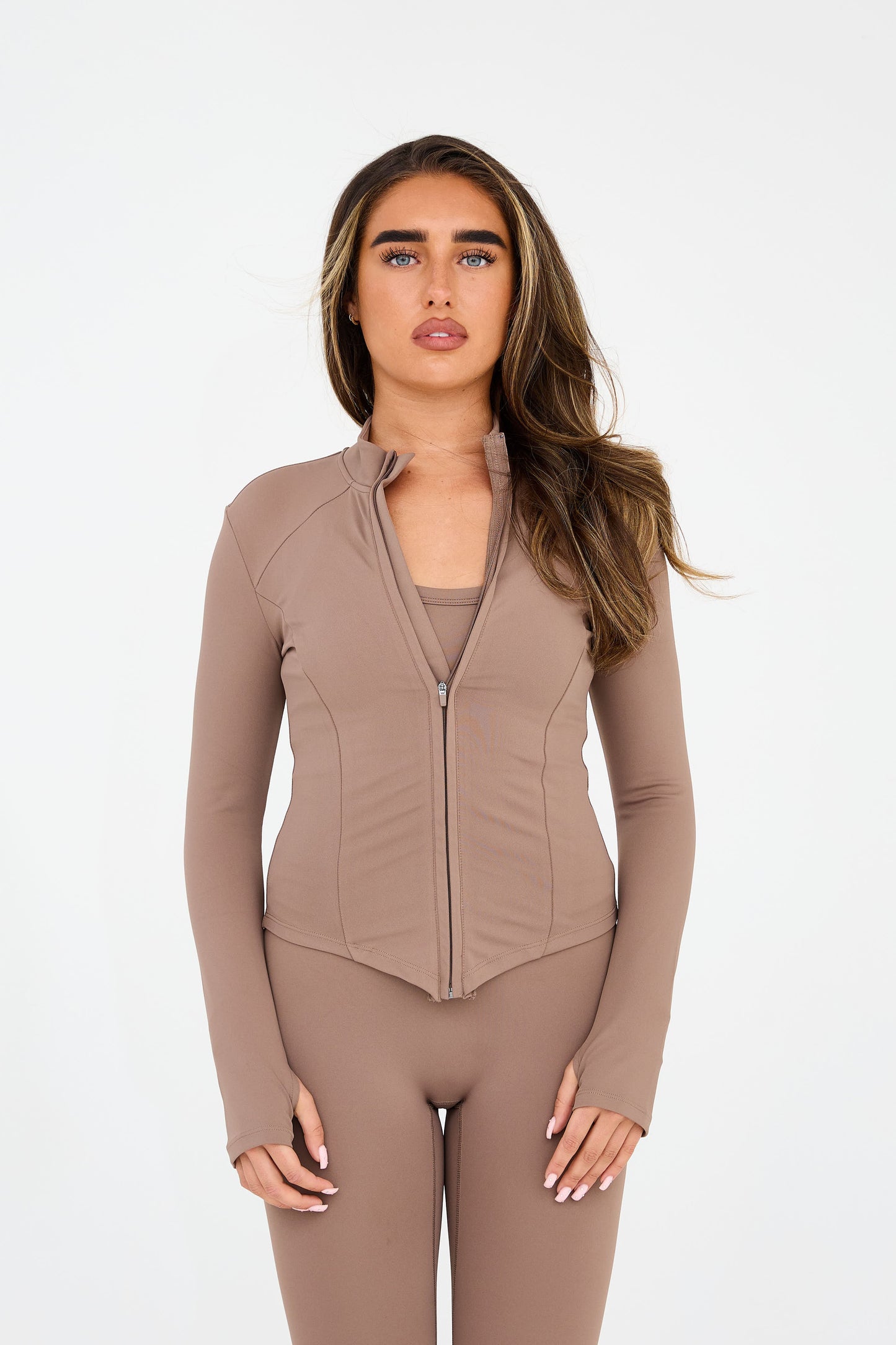 MDA Core Sculpt Zip Up Jacket - Fawn from DripModa