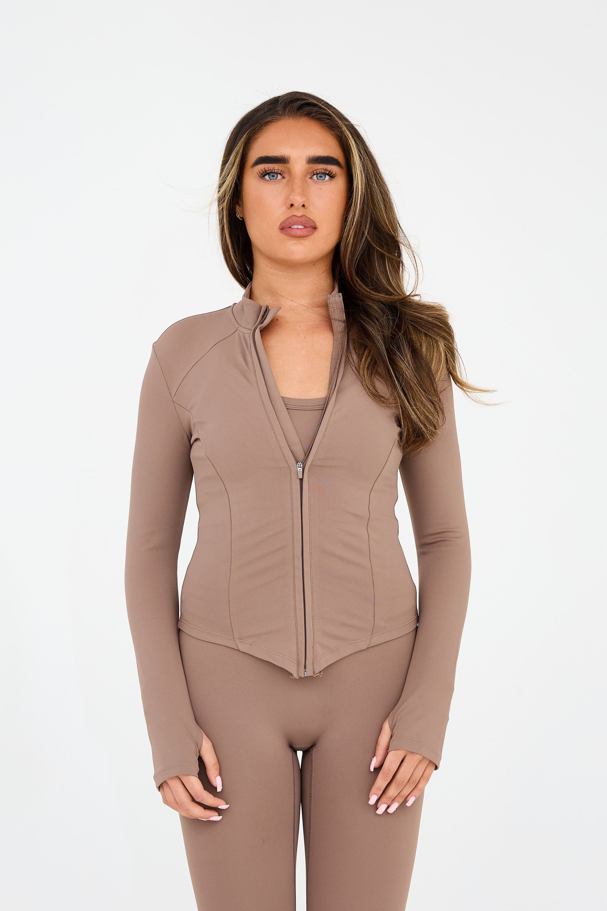 MDA Core Sculpt Zip Up Jacket - Fawn from DripModa