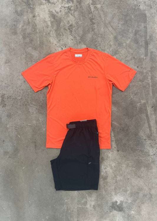 Columbia Hike Crew Orange Set - T Shirt / Short