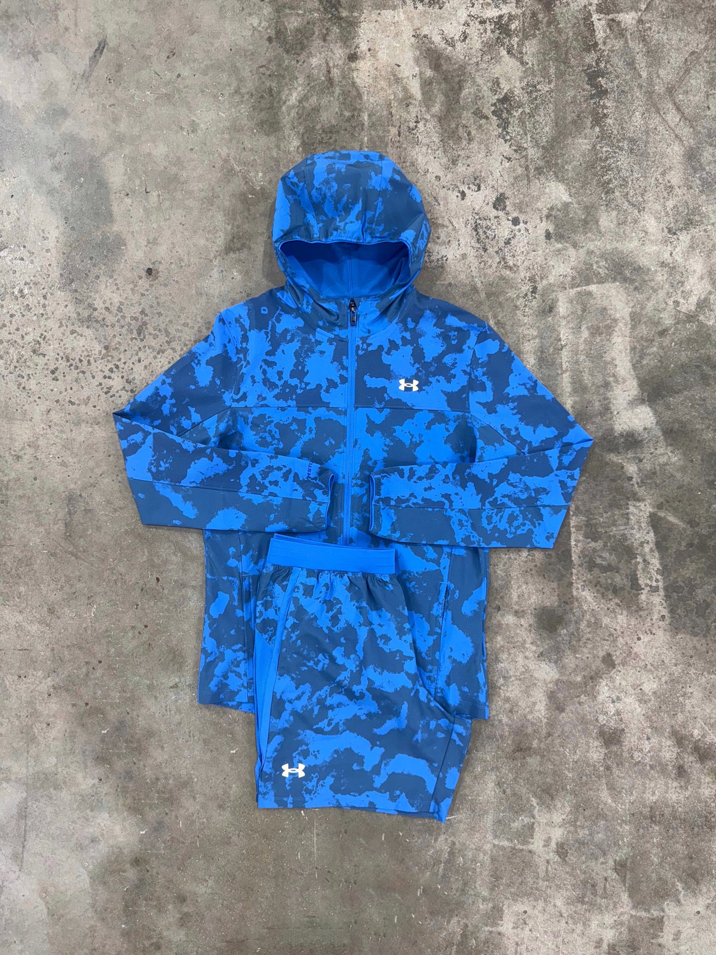 Under Armour Launch Blue Atlantis Set - Jacket / Short