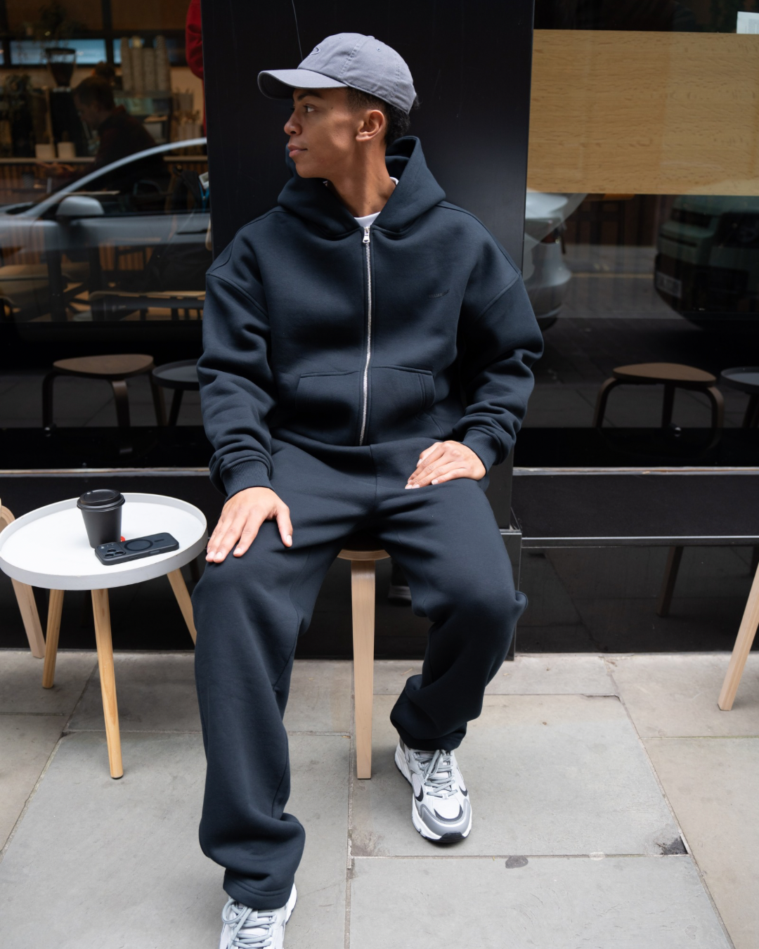 William Giles Navy Zip Up Tracksuit - Zip Hoodie / Jogger