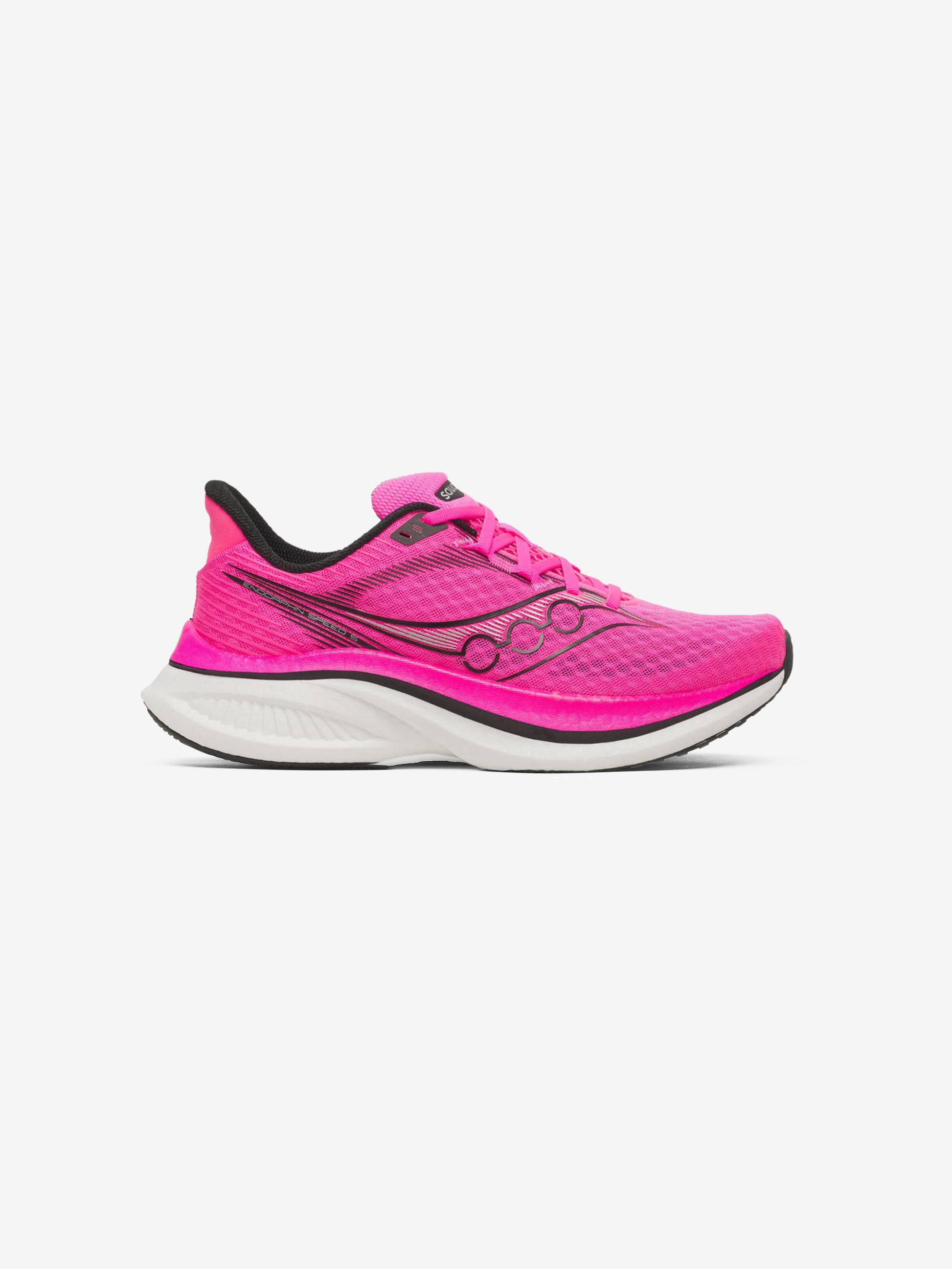 Saucony Speed 5 Trainer - Shock / Black from DripModa