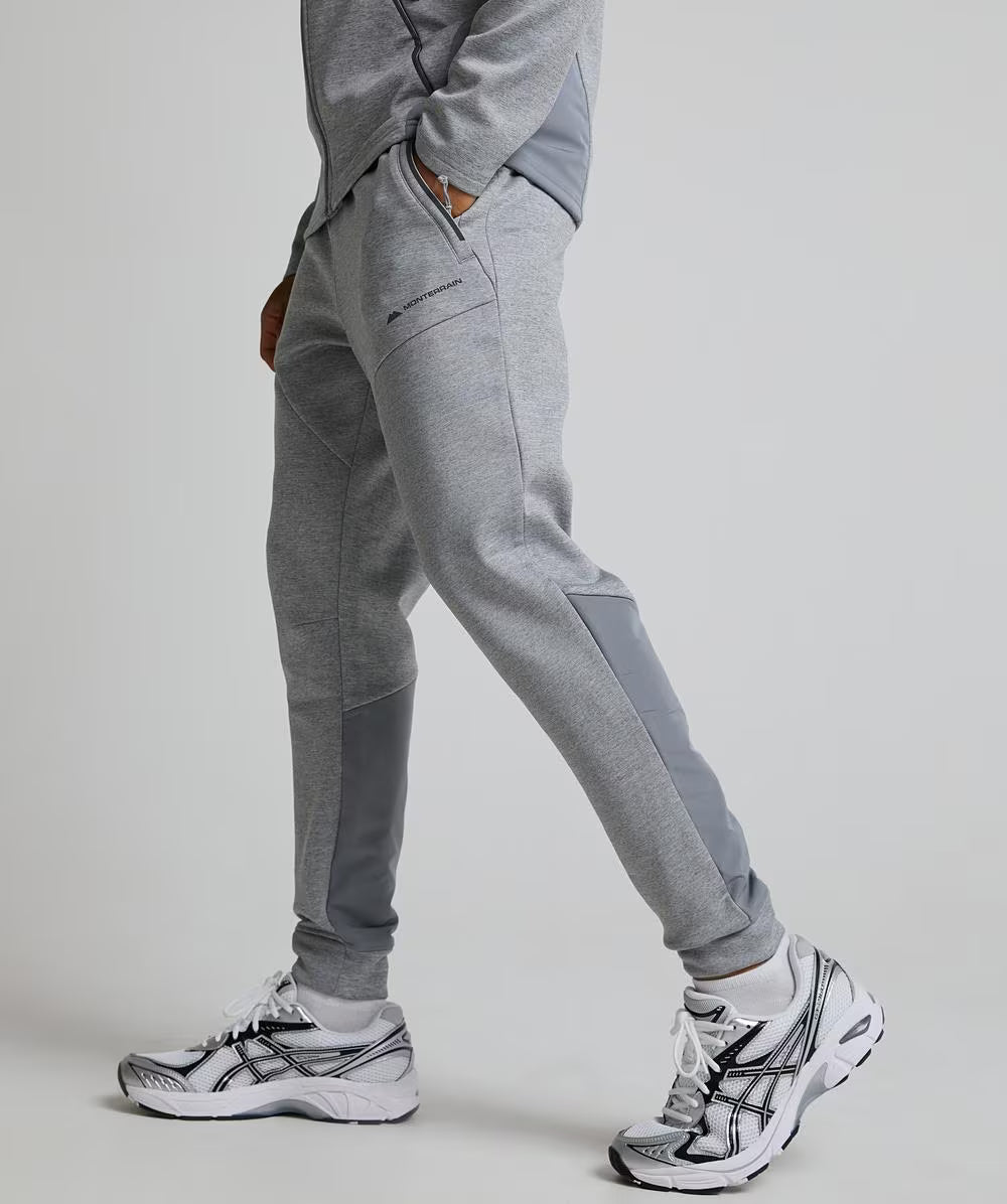 Monterrain Speed Poly 4.0 Grey Fleece Tracksuit - Hoodie / Jogger