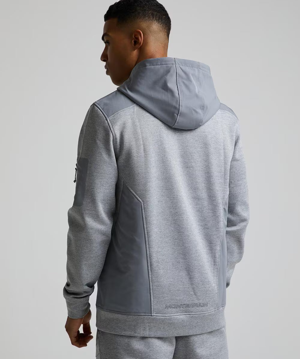 Monterrain Speed Poly 4.0 Grey Fleece Tracksuit - Hoodie / Jogger