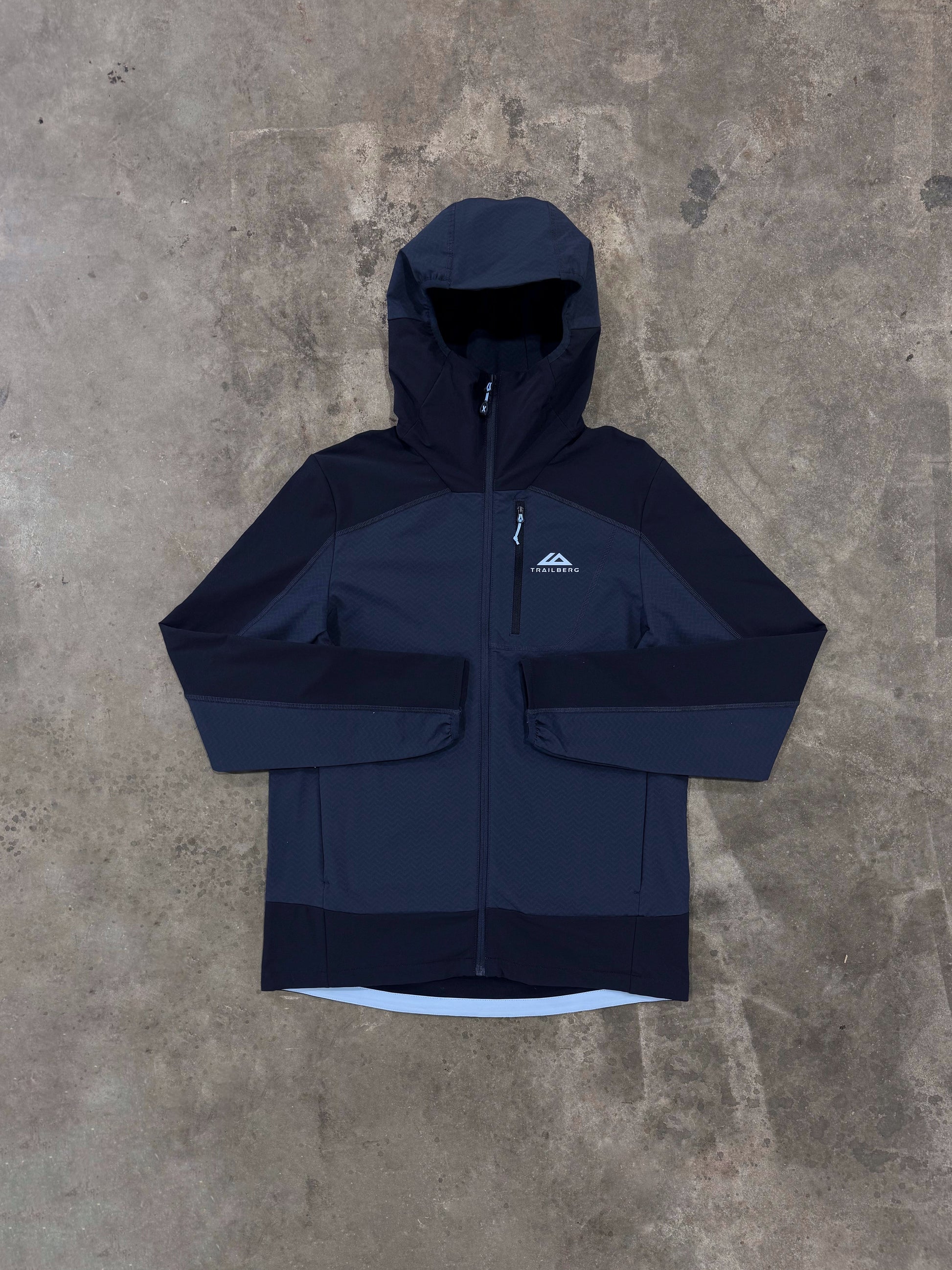 Trailberg Caldera Grid Fleece Jacket - Deep Ocean from DripModa