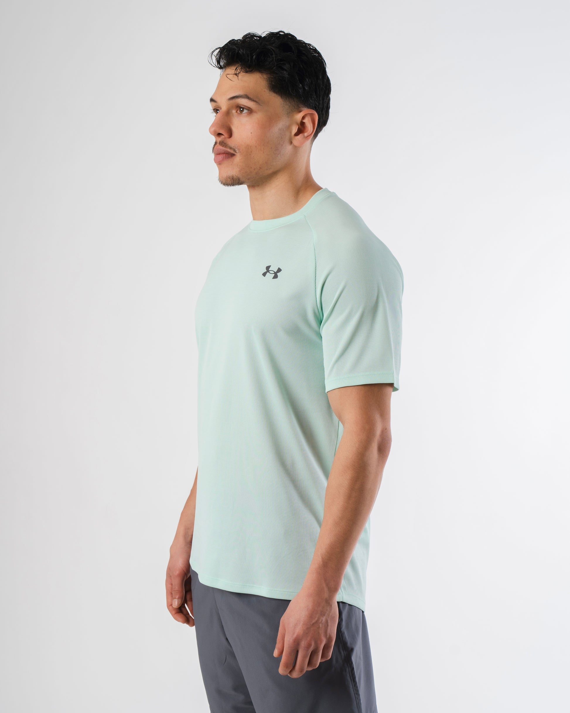 Under Armour Textured T Shirt -  Refresh Mint from DripModa